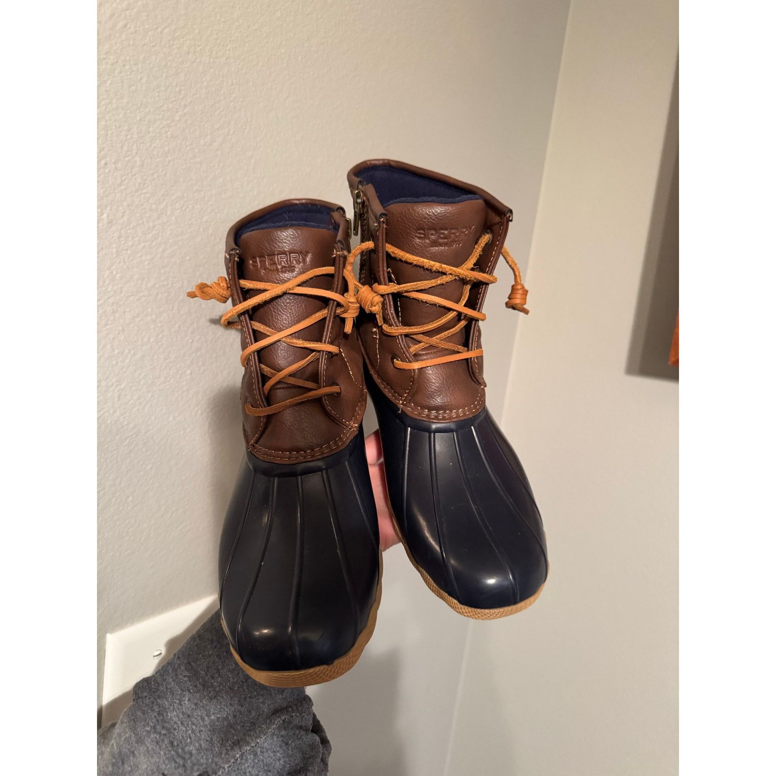 Sperry Sperry Saltwater Boot Navy Girls Size US 5M/ EUR 37 Size US 5 / IT 35 - 1 Thumbnail