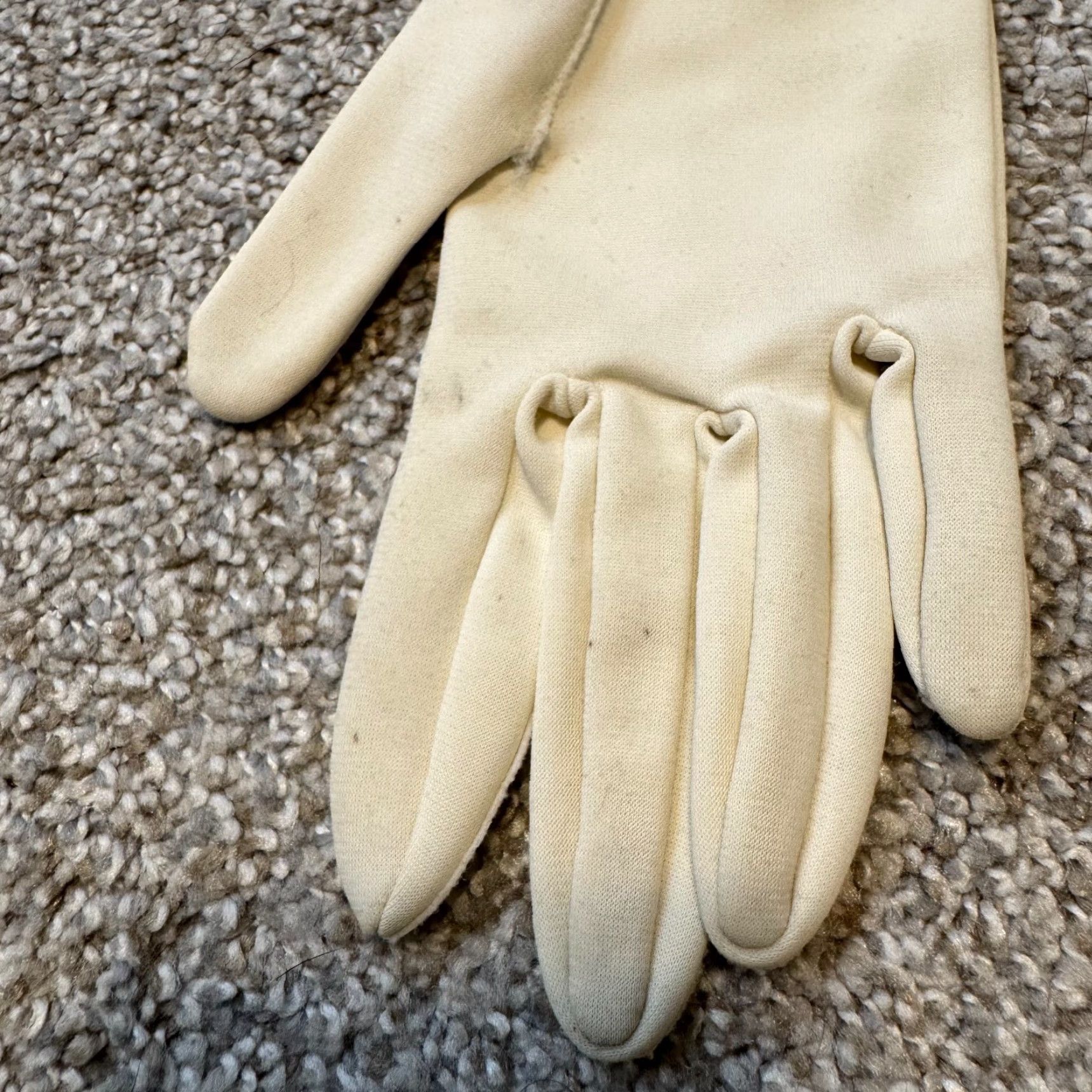 Vintage VINTAGE White Cream Gloves XS Small Women Edwardian Victorian Steampunk Womens Size ONE SIZE - 7 Thumbnail