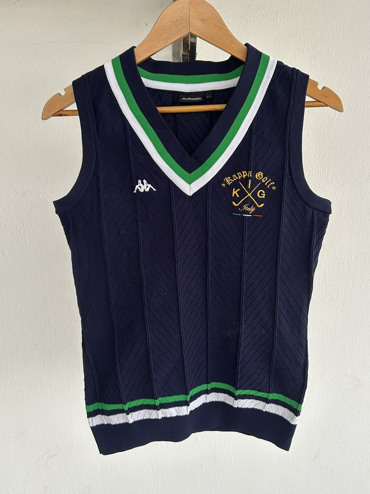 Kappa Kappa Italy Knit Vintage Tank Top Size US M / EU 48-50 / 2 - 1 Thumbnail