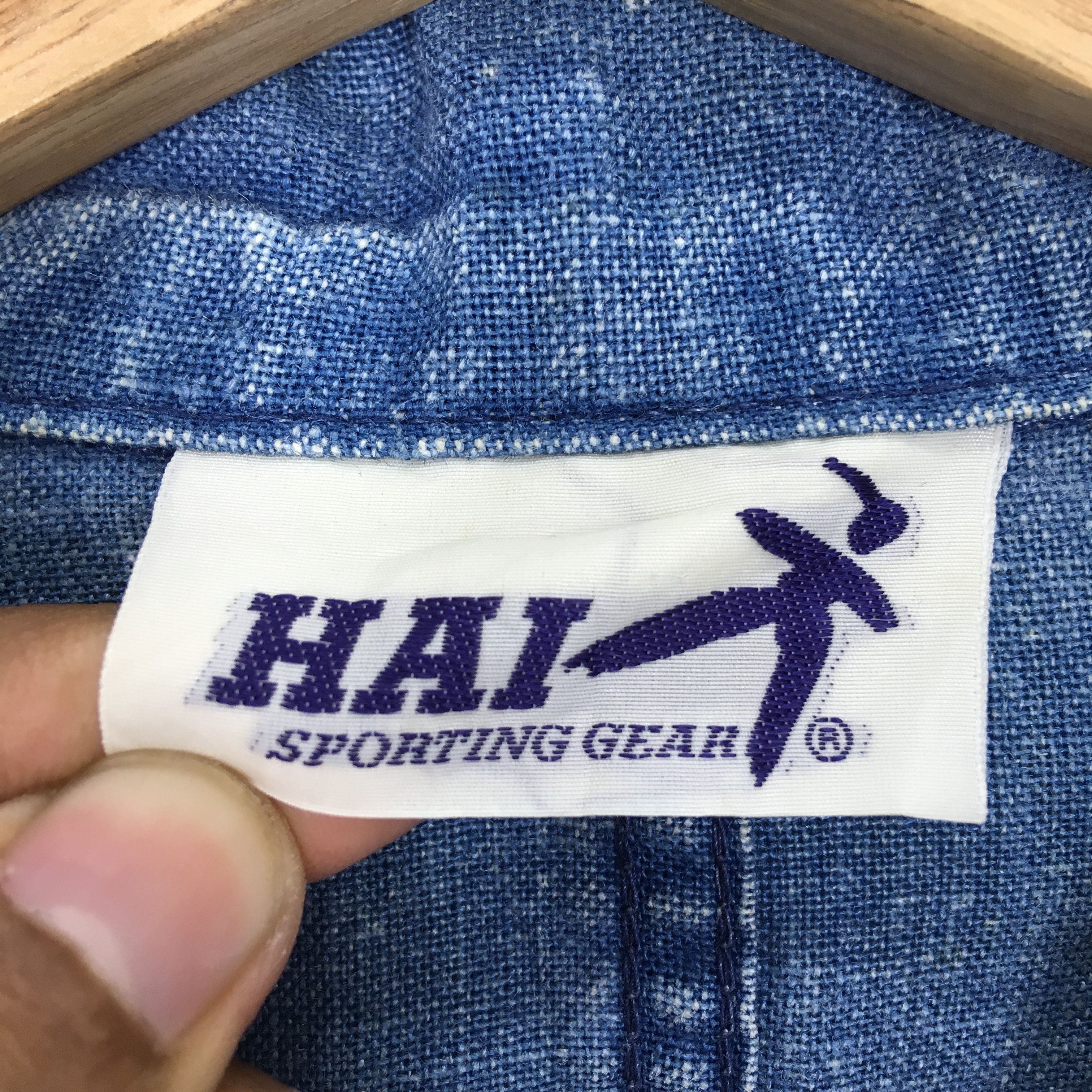 Hai Sporting Gear Vintage Hai Sporting Gear Issey Miyake Denim Jacket Japan Size US M / EU 48-50 / 2 - 11 Thumbnail