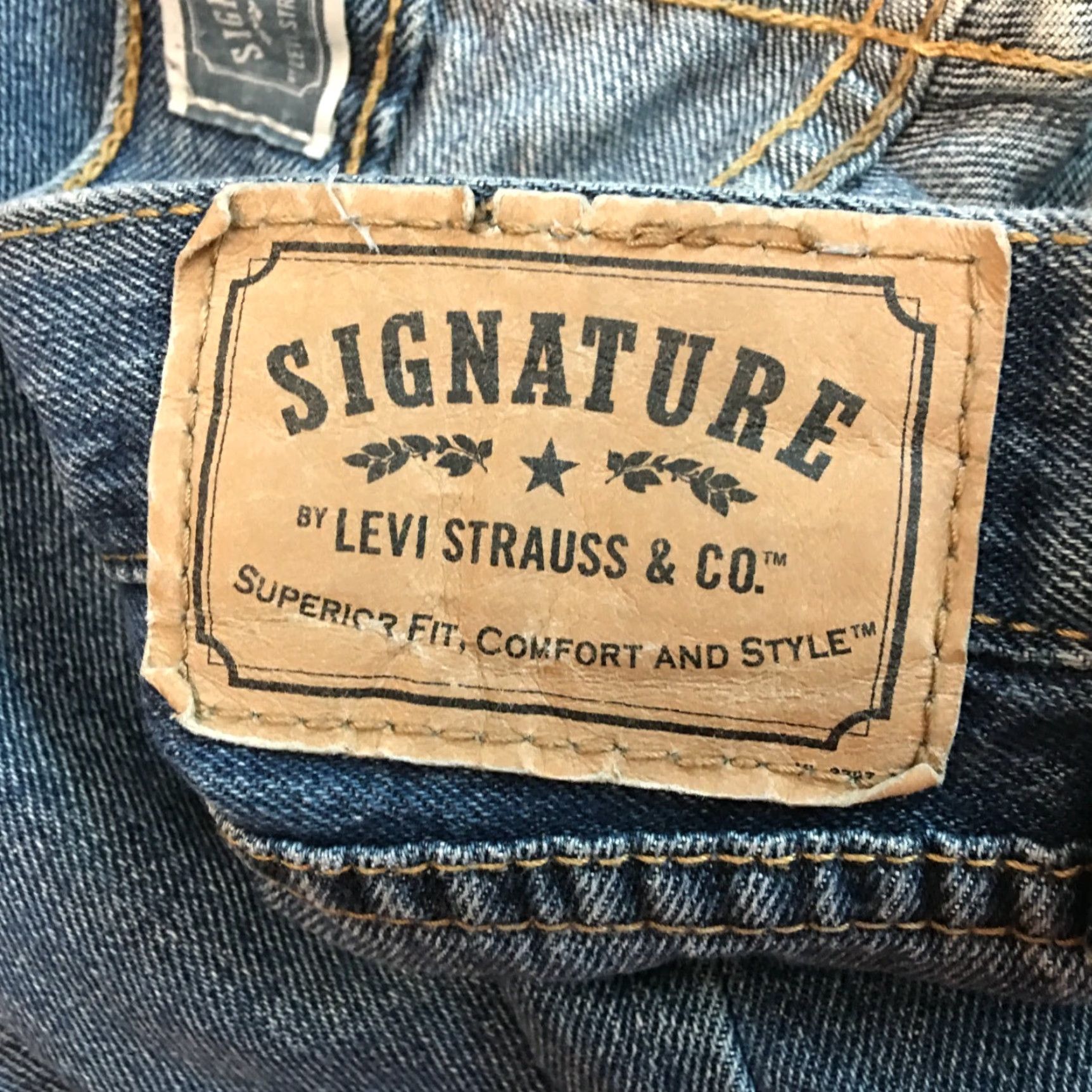 CO Signature By Levi Strauss & Co Mens Jeans Straight Blue 34X34 5-Pocket Denim 100% Cotton Mens Size US 34 / EU 50 - 6 Thumbnail