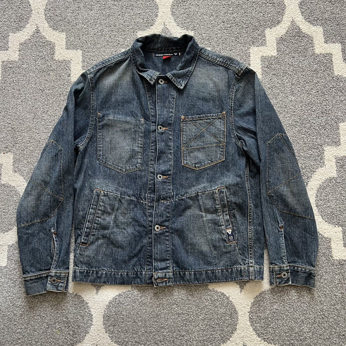 Guess guess premium jeans usa blue denim washed button up jacket Size M / US 6-8 / IT 42-44 - 1 Thumbnail