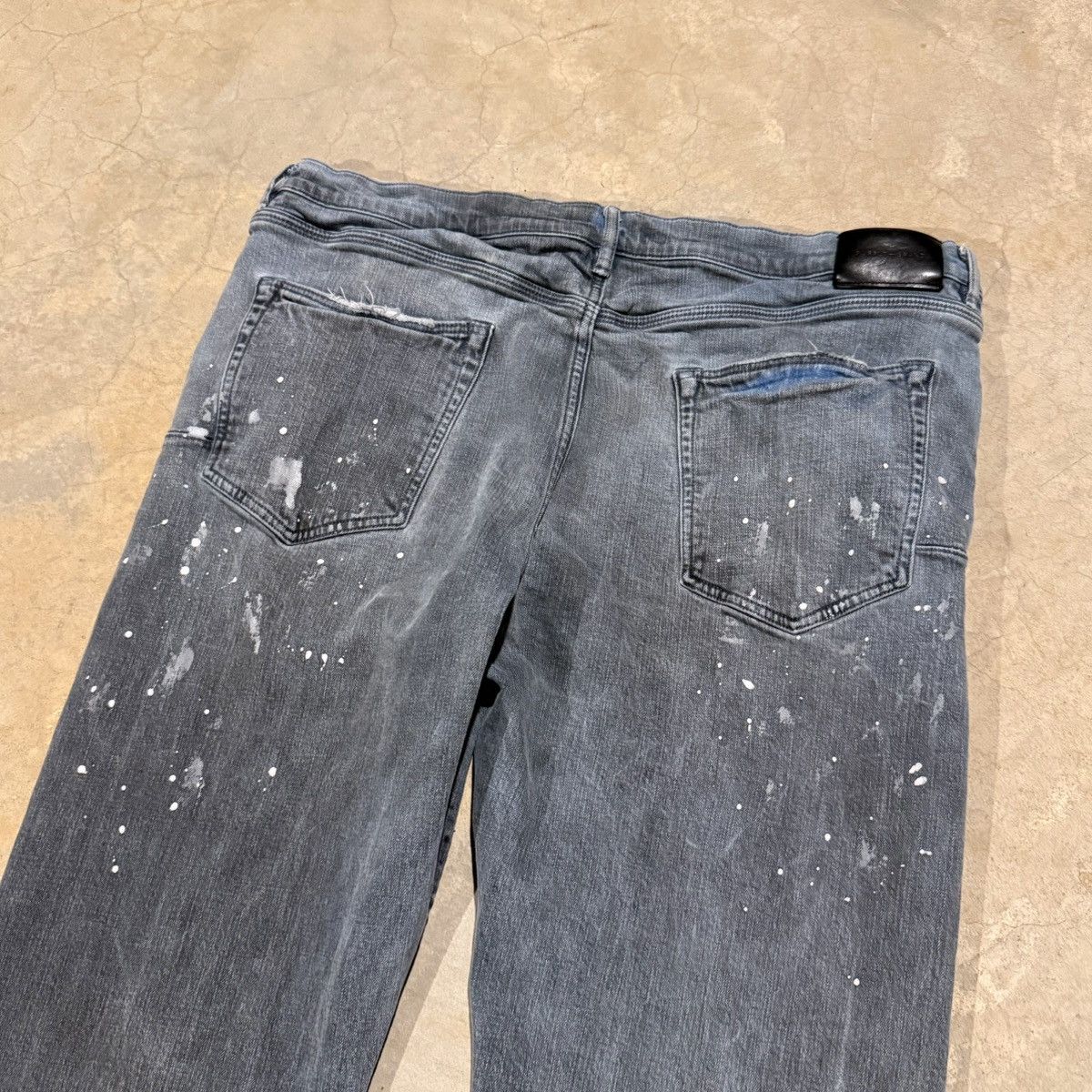 Purple Brand Purple Brand P005 Painters Waxed Indigo Slim Straight Denim Size US 40 / EU 56 - 14 Thumbnail