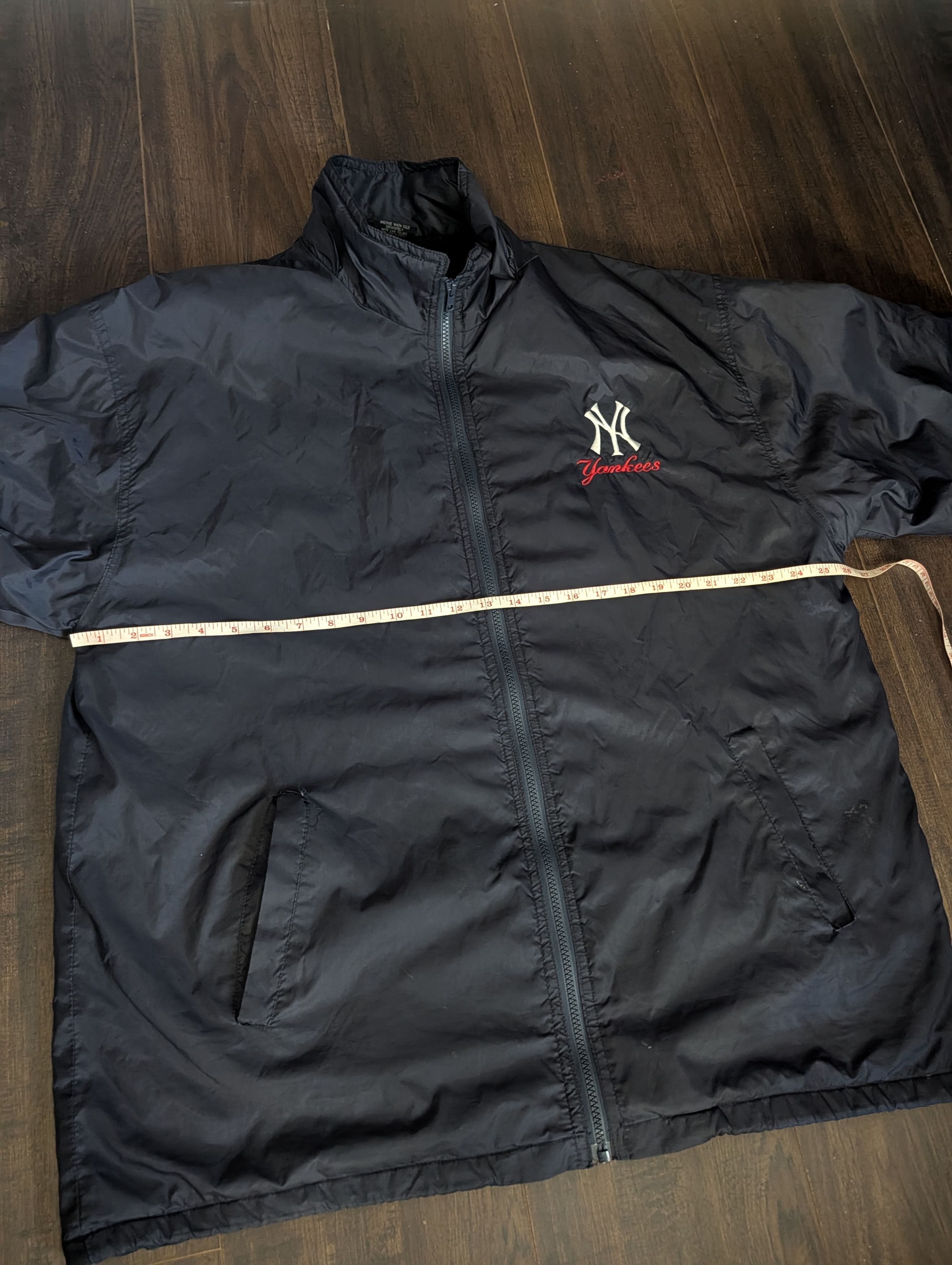 Adidas VTG New York Yankees fleece lined zip-up jacket XXL Size US XXL / EU 58 / 5 - 15 Thumbnail