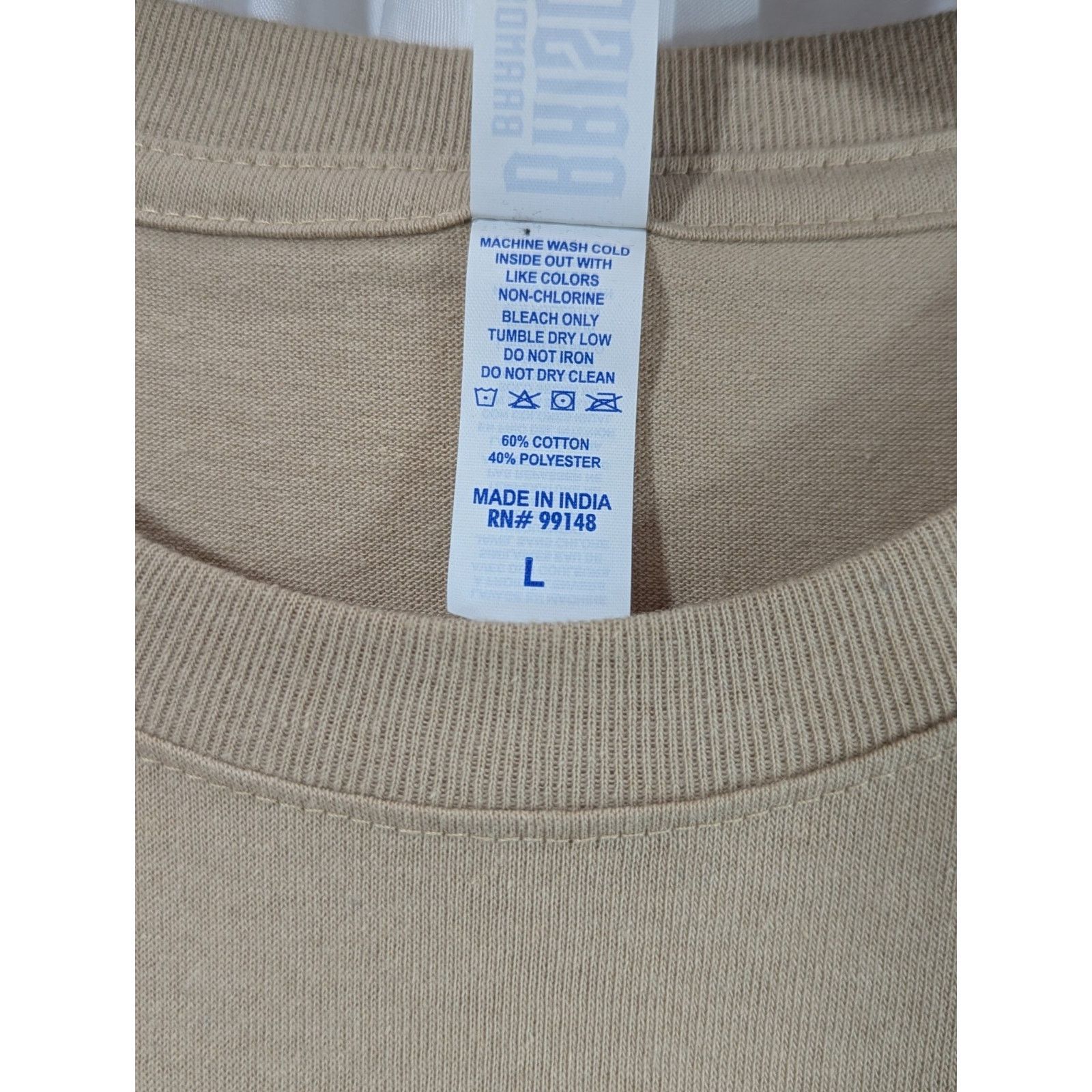 Other Vintage Style Lady Justice "King" Graphic Tee Tan Large Size US L / EU 52-54 / 3 - 4 Thumbnail