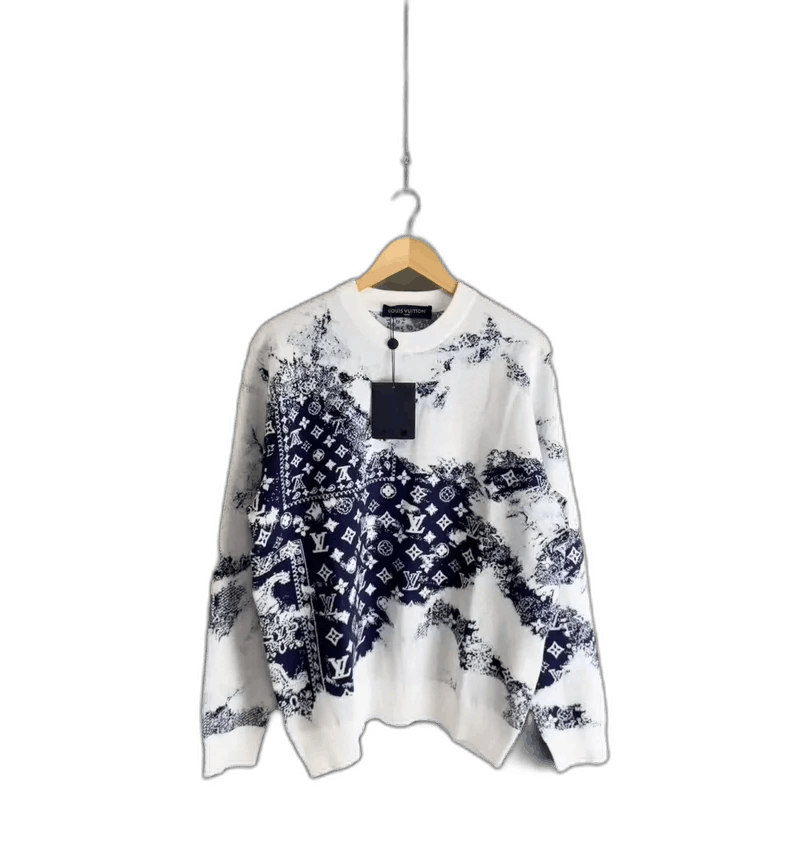 Louis Vuitton Knit Sweater with Floral Print-yf