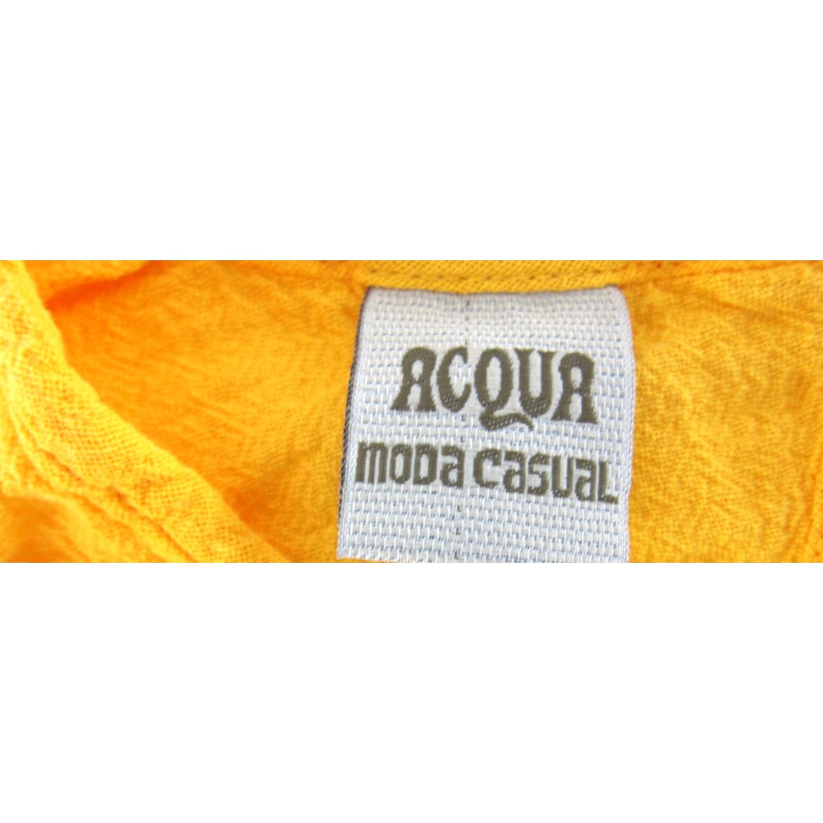 Vintage VINTAGE ACQUA Moda Casual Blouse Shirt Women's Boxy Crochet Floral 100% Cotton Yellow L-XL (Size L) Size L / US 10 / IT 46 - 3 Thumbnail