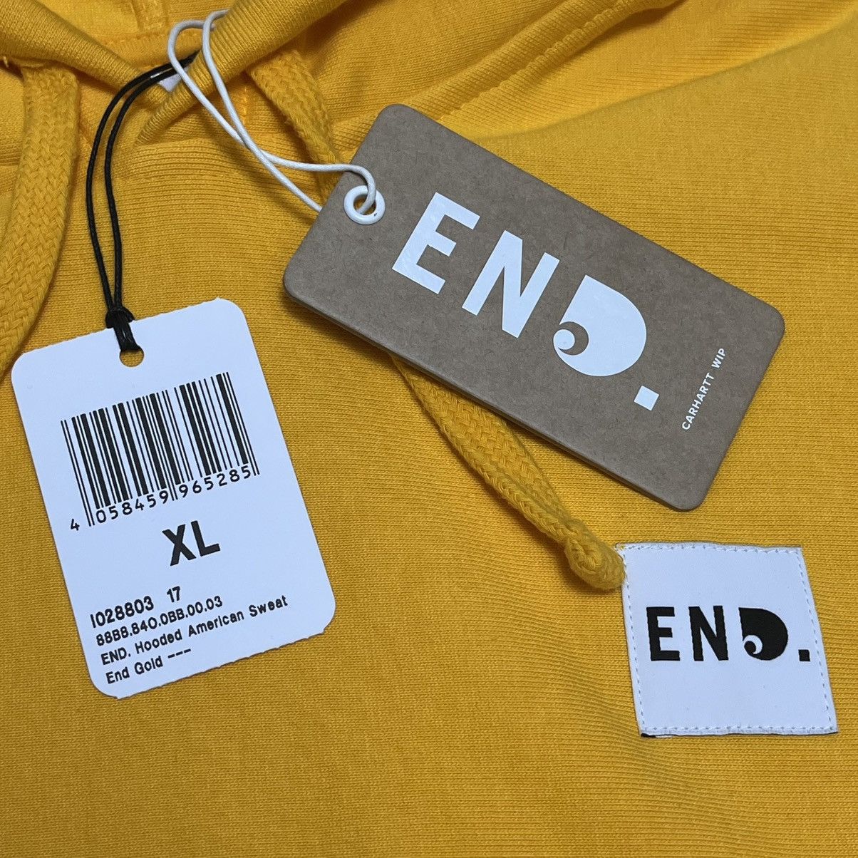 Carhartt Wip × END. Carhartt WIP x END American Logo Hoodie Heavyweight, Yellow Size US XL / EU 56 / 4 - 8 Thumbnail