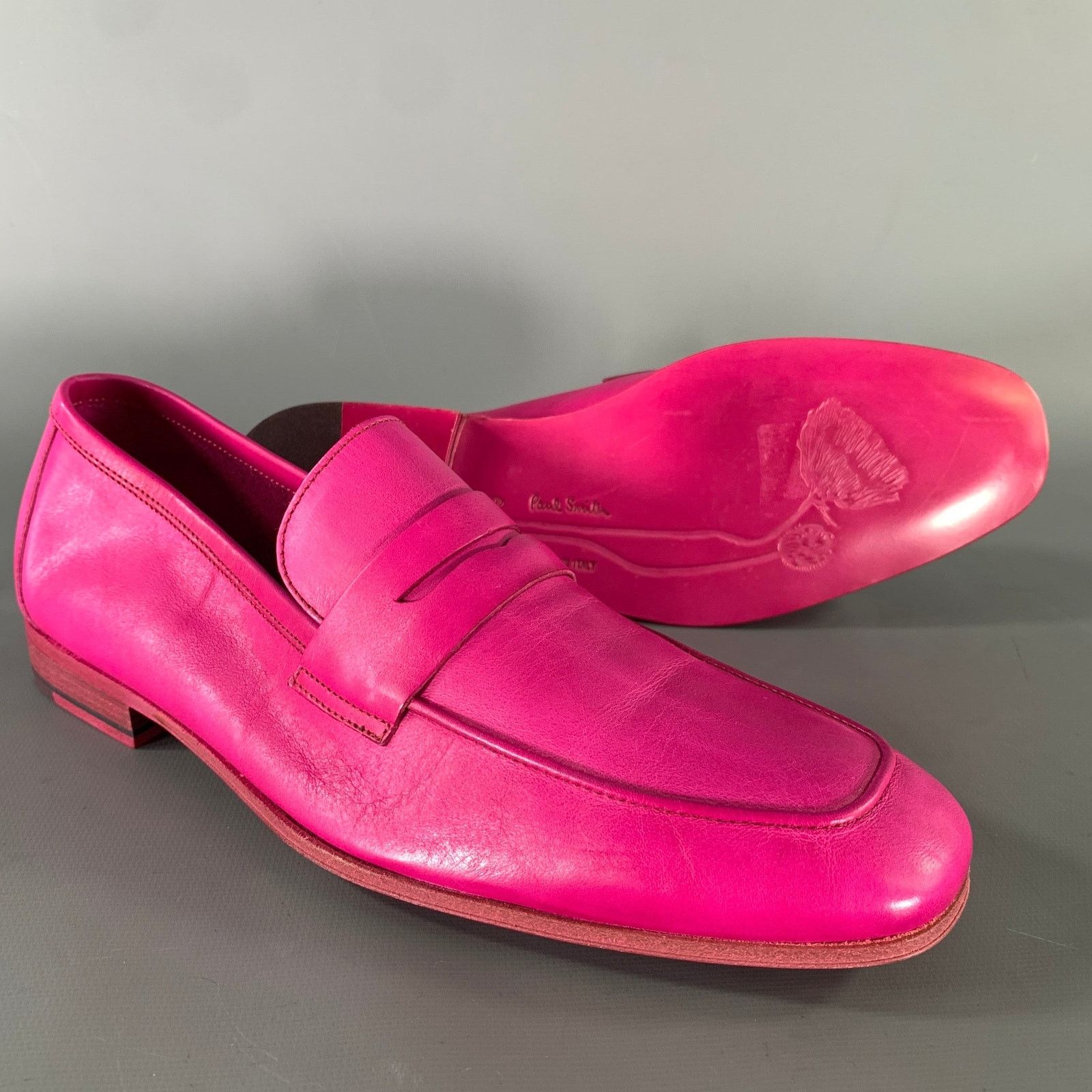 Paul Smith PS by PAUL SMITH Size 7 Pink Leather Slip On Loafers Size US 7 / EU 40 - 5 Thumbnail