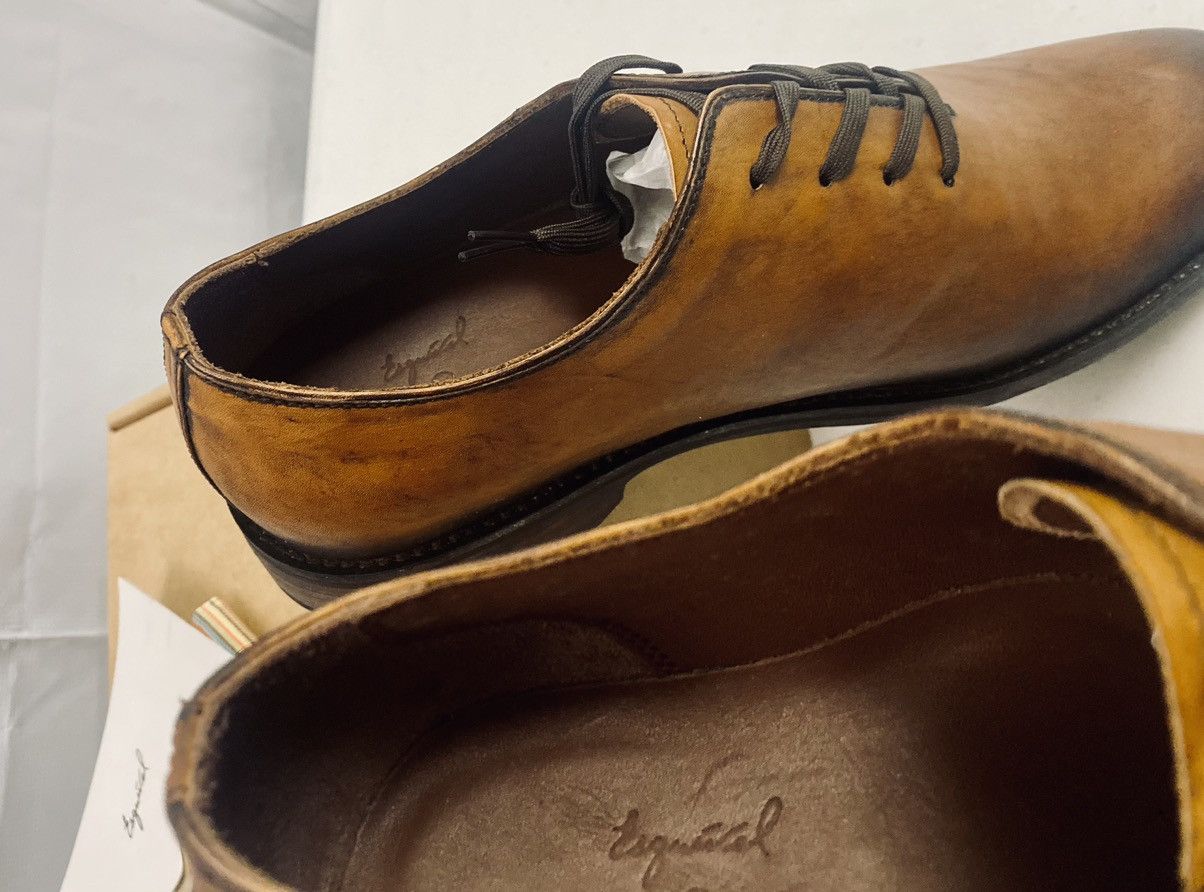 Esquivel 🇺🇸 Cognac Hand Burnish Harrison Wholecut Lace-Up NEW
