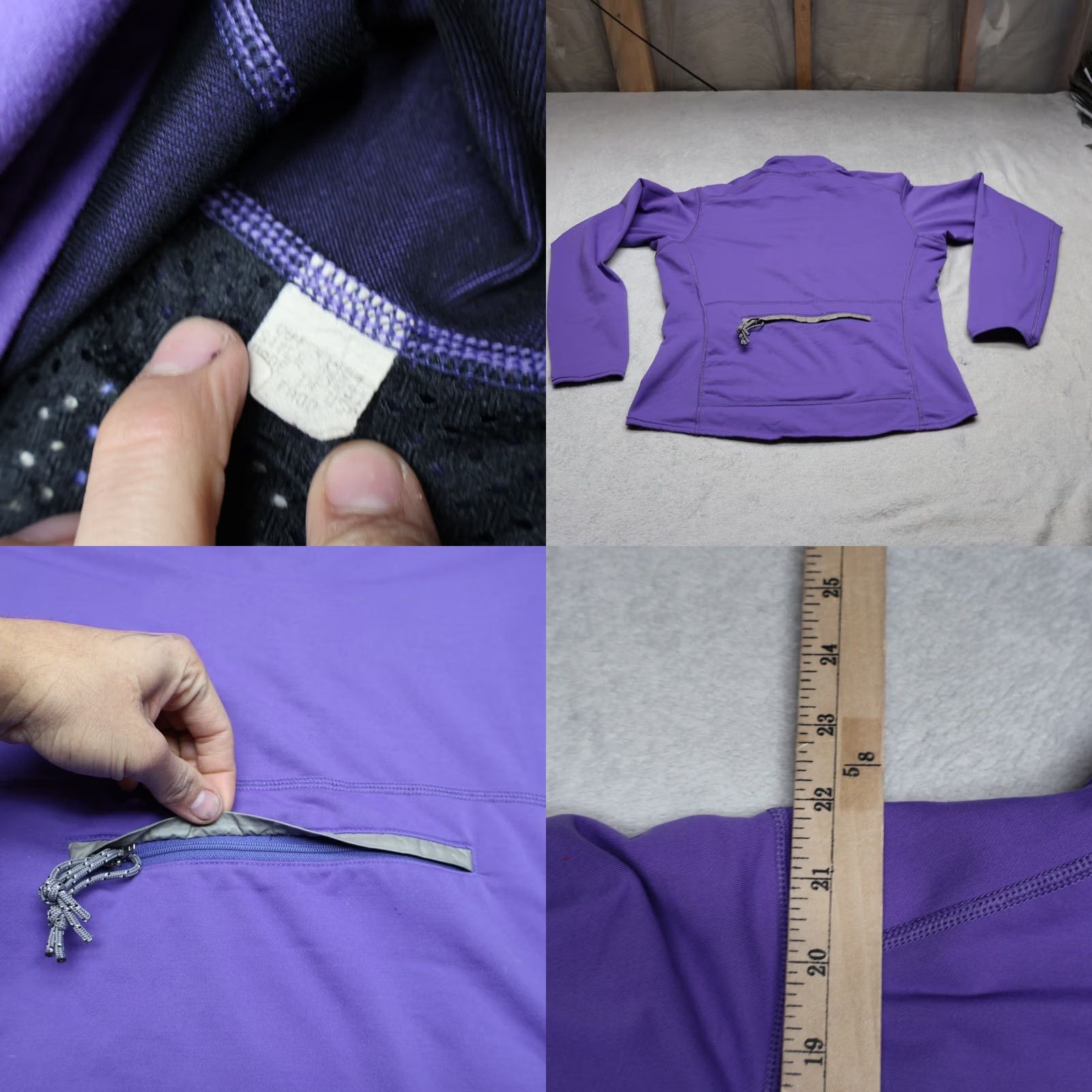 Patagonia Patagonia Pullover Womens Medium Purple 1/4 Zip Long Sleeve Mock Neck Athletic Hiking Casual Woven Nylon Polyester Spandex Daywear USA VTG Size M / US 6-8 / IT 42-44 - 8 Thumbnail