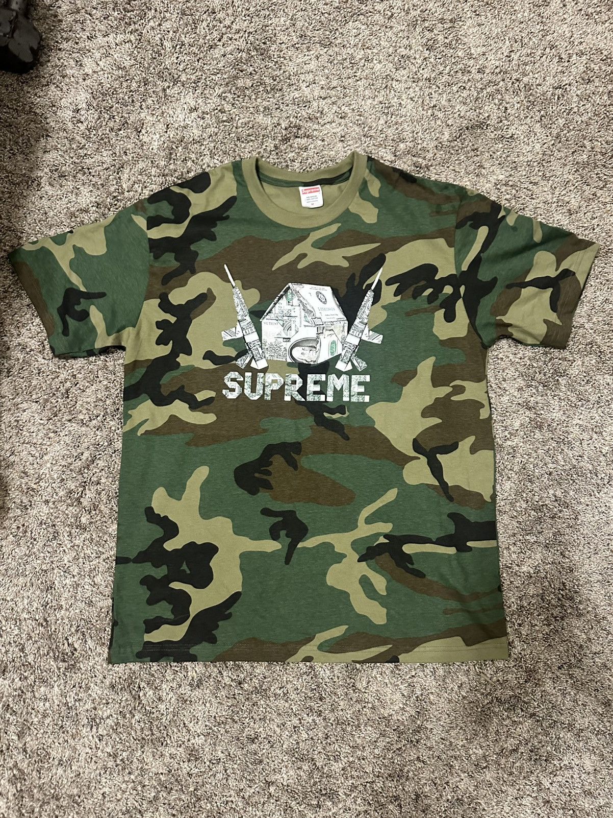 Supreme Origami Woodlan Camo Tee SS26
