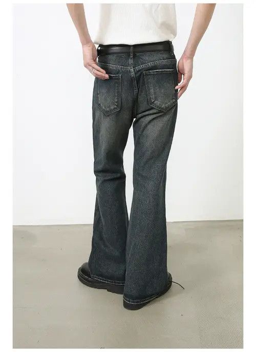 Other Blue washed loose straight-leg versatile flared jeans Size US 32 / EU 48 - 5 Thumbnail