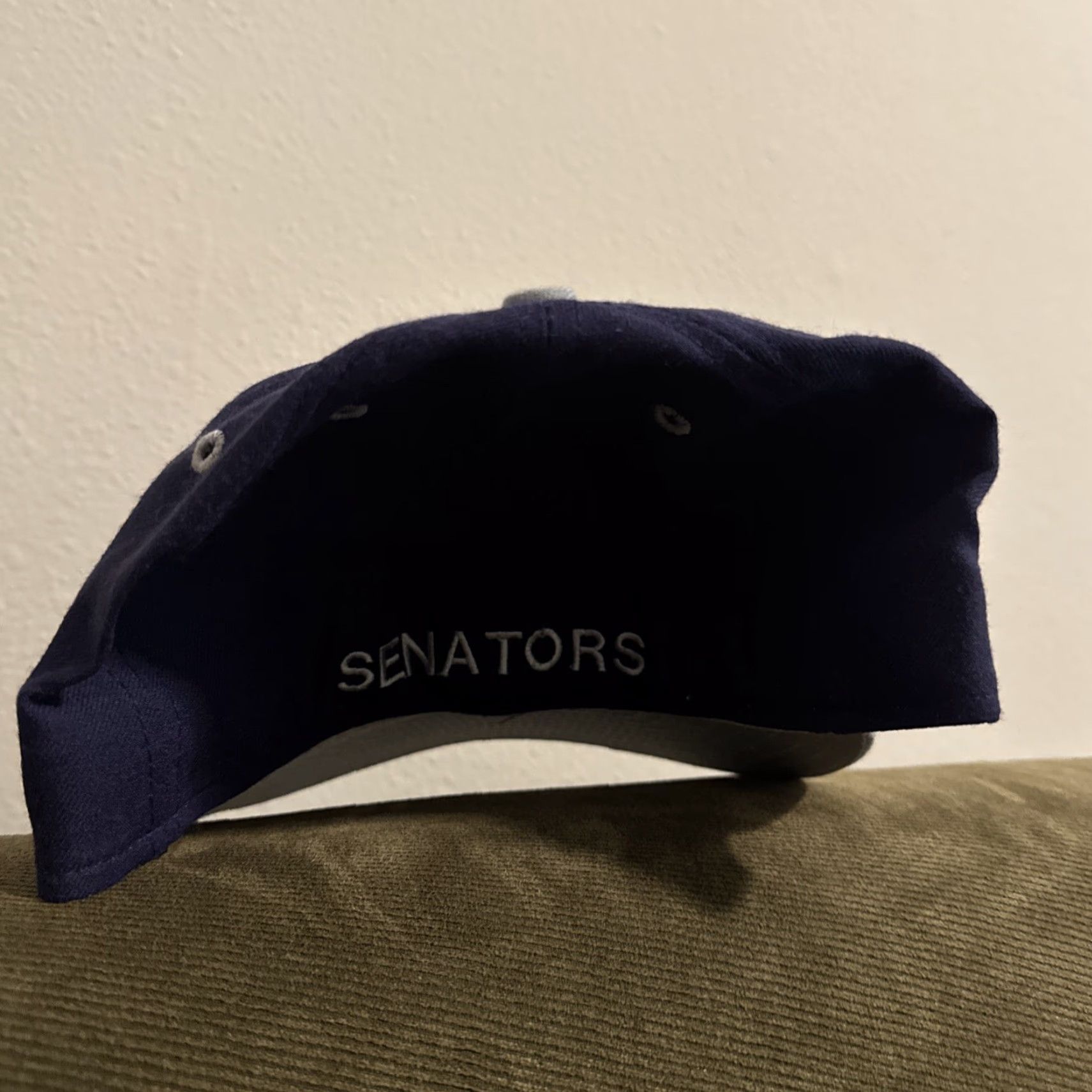 New Era Vtg 90s Fletcher High School Senators New Era Pro Model Size 7 1/2 Baseball Hat Purple Mens Cap Size ONE SIZE - 6 Thumbnail