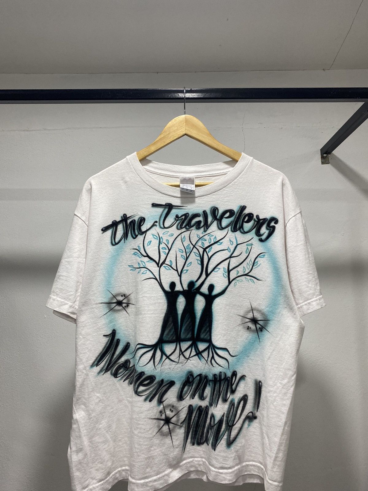 Vintage Sick☠️ Art ‘The Travelers’ Human Trees 90s 80s Crop Size US L / EU 52-54 / 3 - 2 Thumbnail