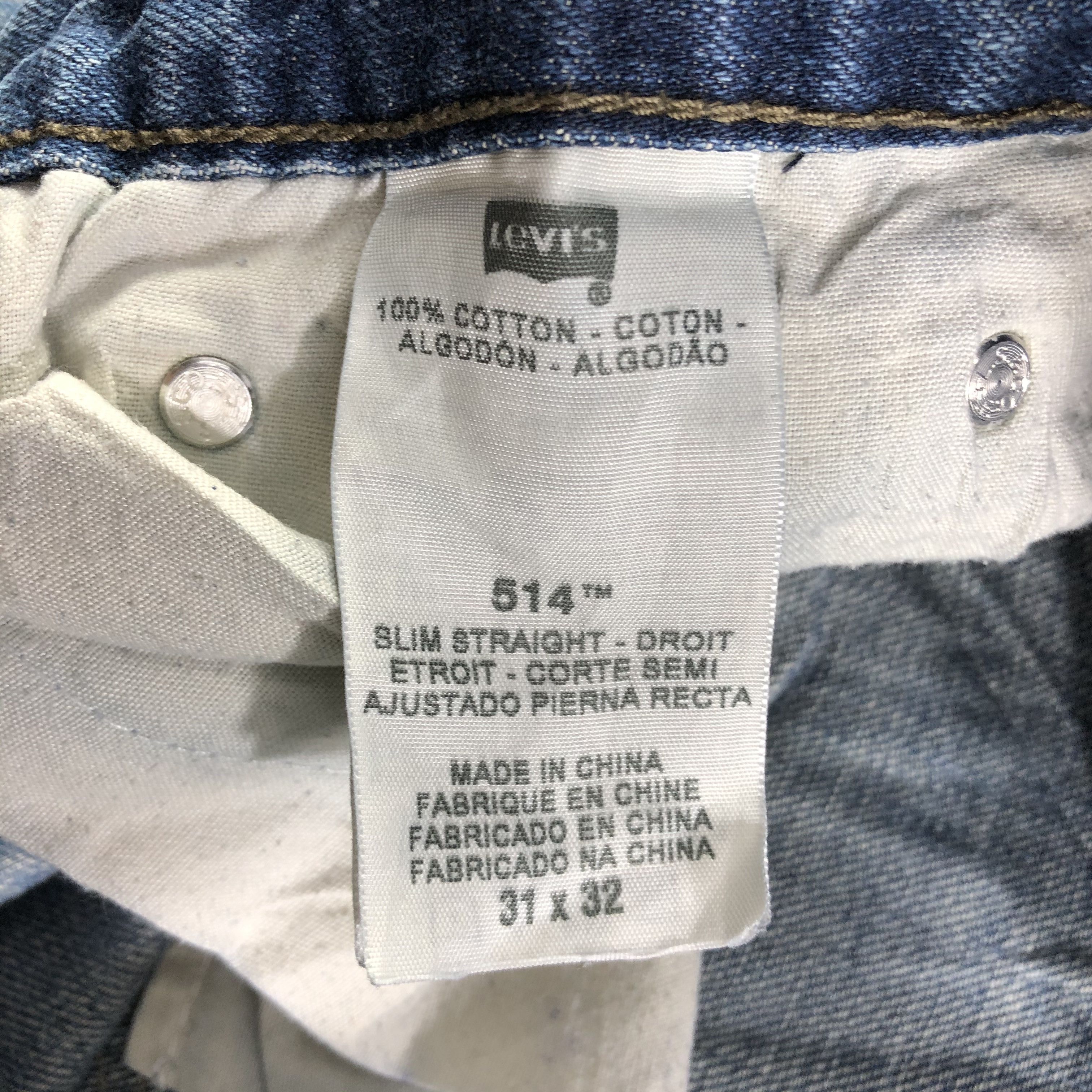 Levi's Vintage Blue Wash Levis 514 Jeans-J3342 Size US 32 / EU 48 - 10 Thumbnail