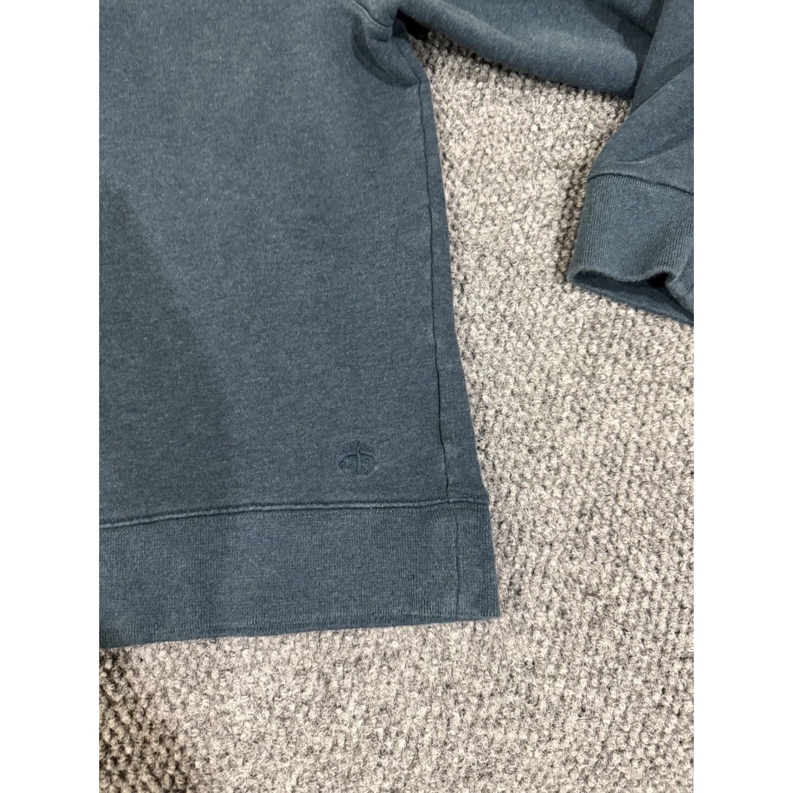 Brooks Brothers Brooks Brothers Sweatshirt Mens XL Blue Quarter Zip Mock Neck Pullover Size US XL / EU 56 / 4 - 3 Thumbnail