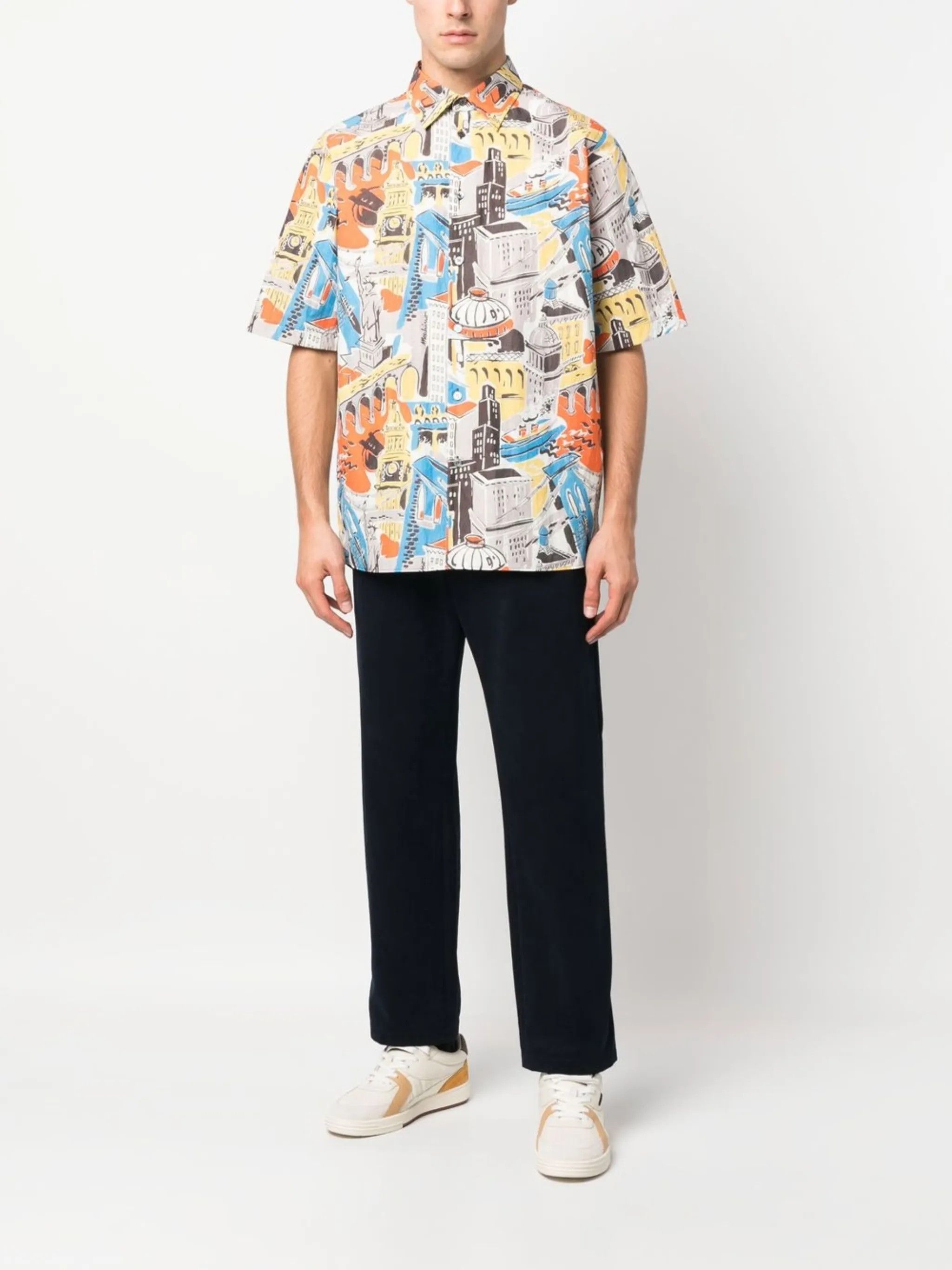 Moschino o1y0225 Patterned Shirt in Multicolor Size US S / EU 44-46 / 1 - 5 Thumbnail
