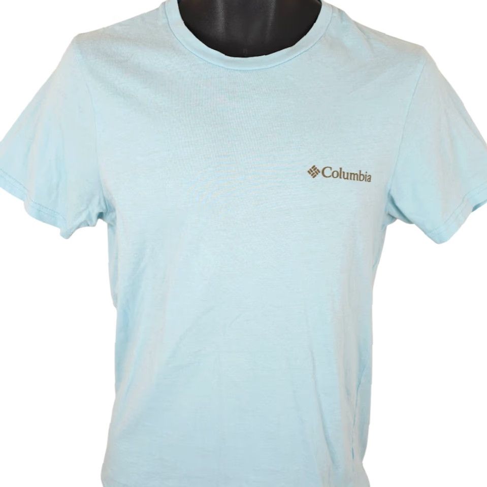 Vintage Columbia Oregon Hiking T Shirt Mens Small Blue Outdoors Crew Neck Short Sleeve Nature T-Shirt 2010-2019 Outdoor Travel Size US S / EU 44-46 / 1 - 2 Thumbnail