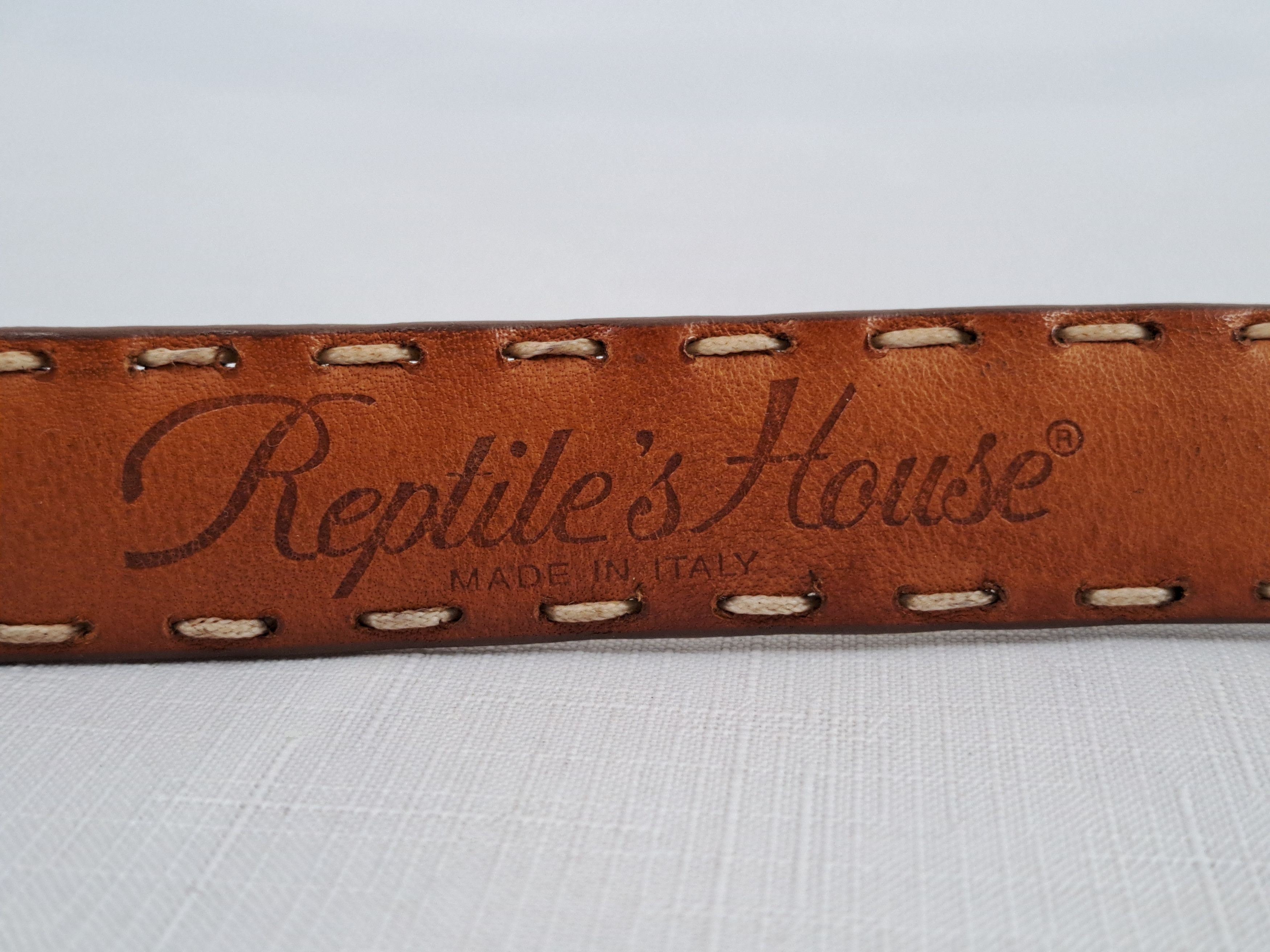 Other Reptile's House leather belt. Made in Italy. Size ONE SIZE - 6 Thumbnail
