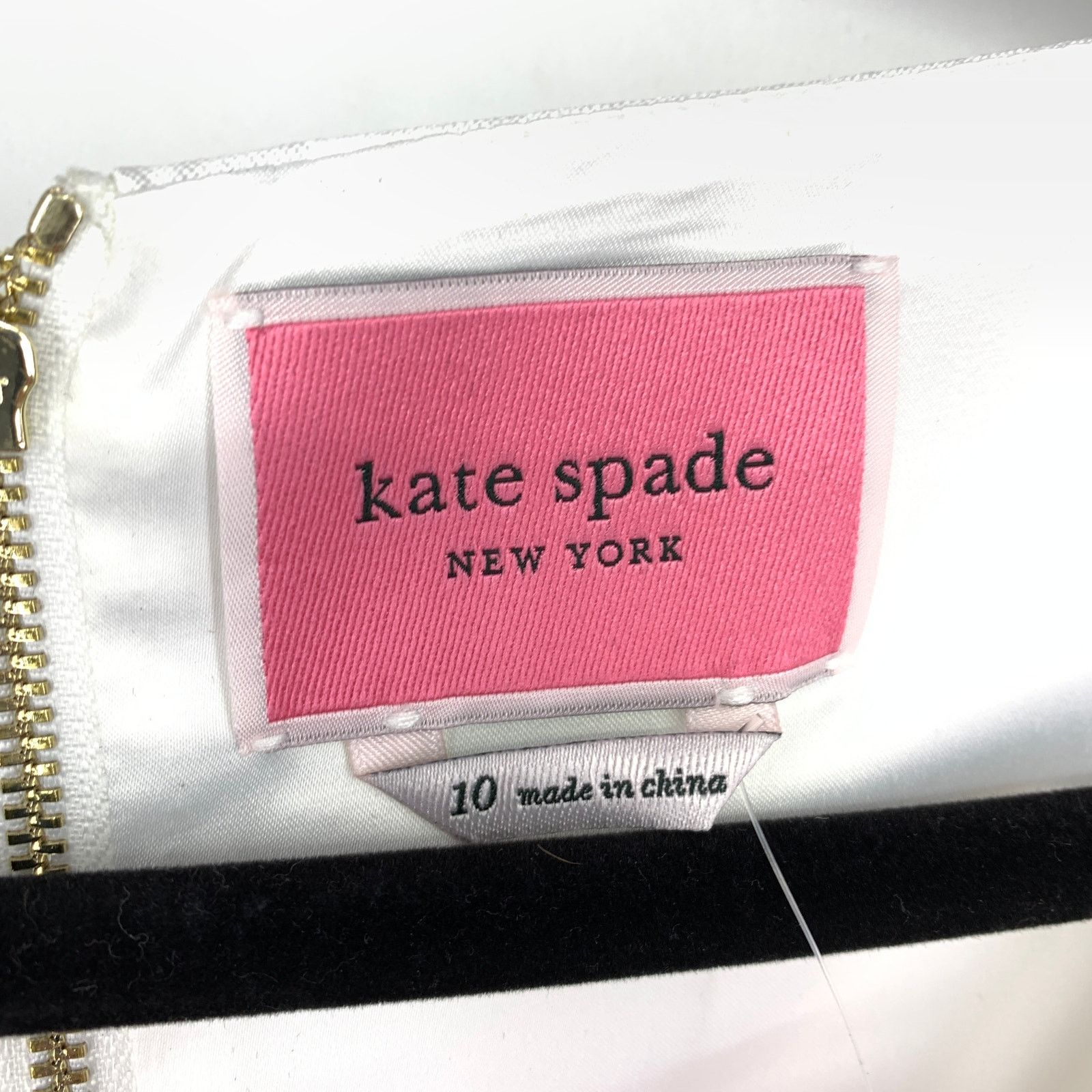 Kate Spade Kate Spade Sequin Bow Fit & Flare Dress 10 Black White NEW Size L / US 10 / IT 46 - 6 Thumbnail