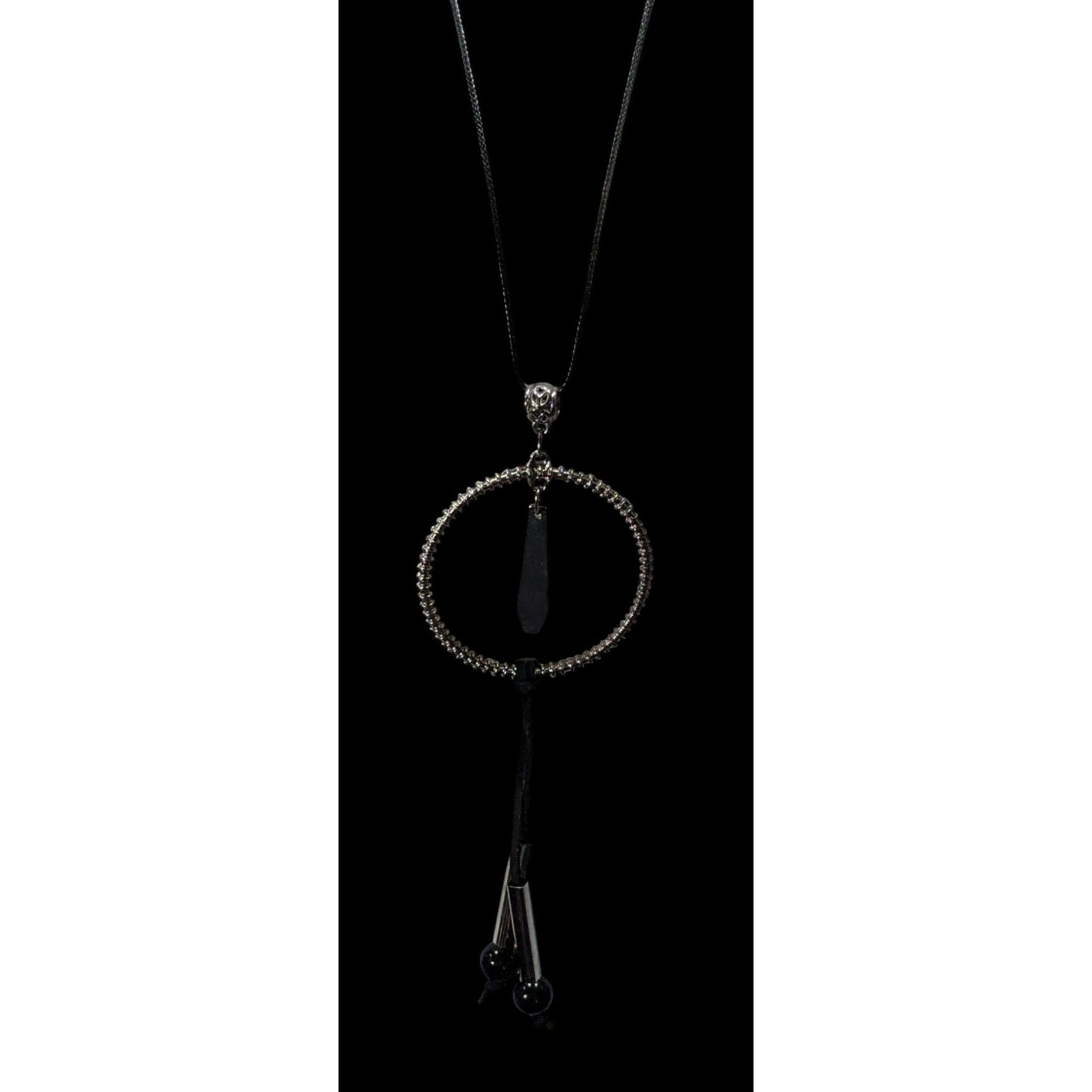 Other Brutalist Abstract Dangling Hoop Tassel Necklace Size ONE SIZE - 3 Thumbnail