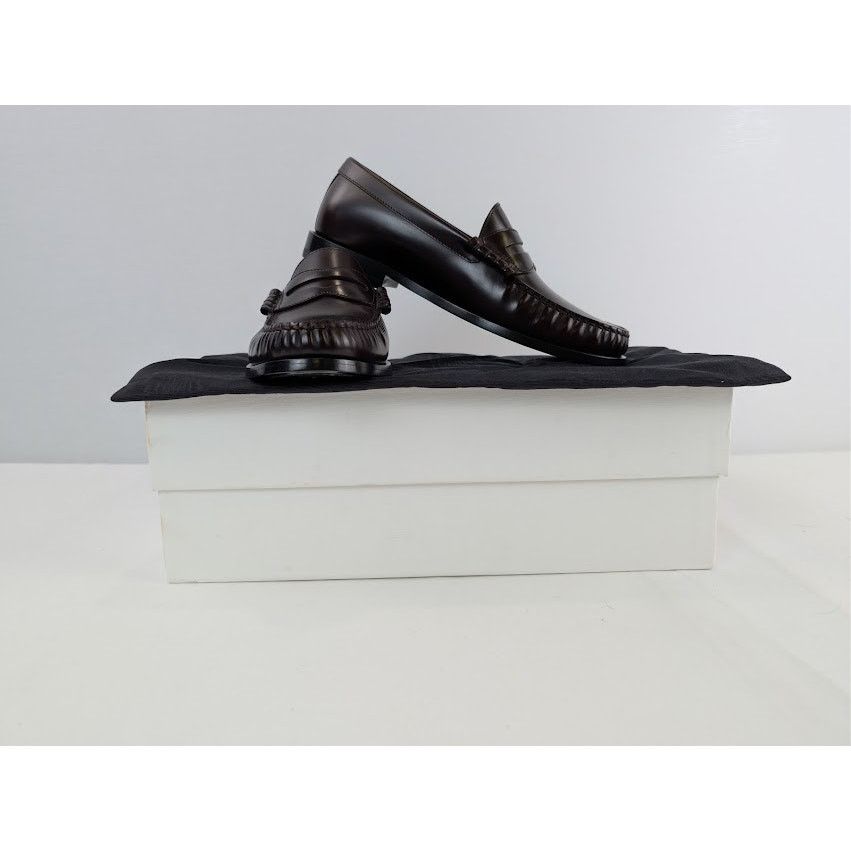Celine o1rshd1 Luco Polished Calfskin Loafer Boots in Burgundy 40 Size US 7 / EU 40 - 20 Thumbnail