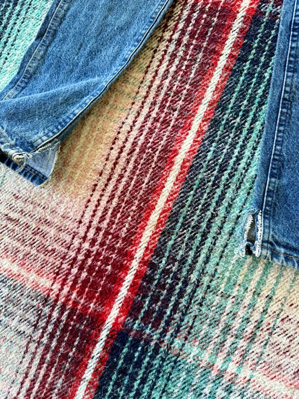 Lee 70s Lee Riders Medium Wash Tapered Split Hem Jeans 24 Size 24" / US 00 / IT 34 - 4 Thumbnail