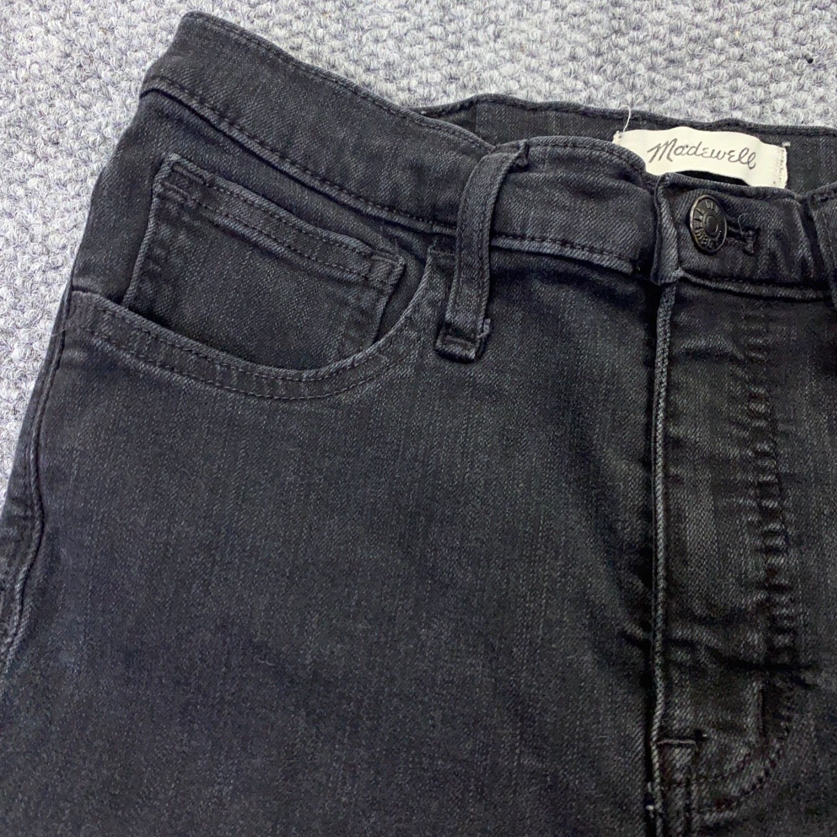 Madewell Madewell Jeans Womens High Rise Slim Stretch Skinny 27 Black Denim Trousers Jeans Size 27" / US 4 / IT 40 - 3 Thumbnail
