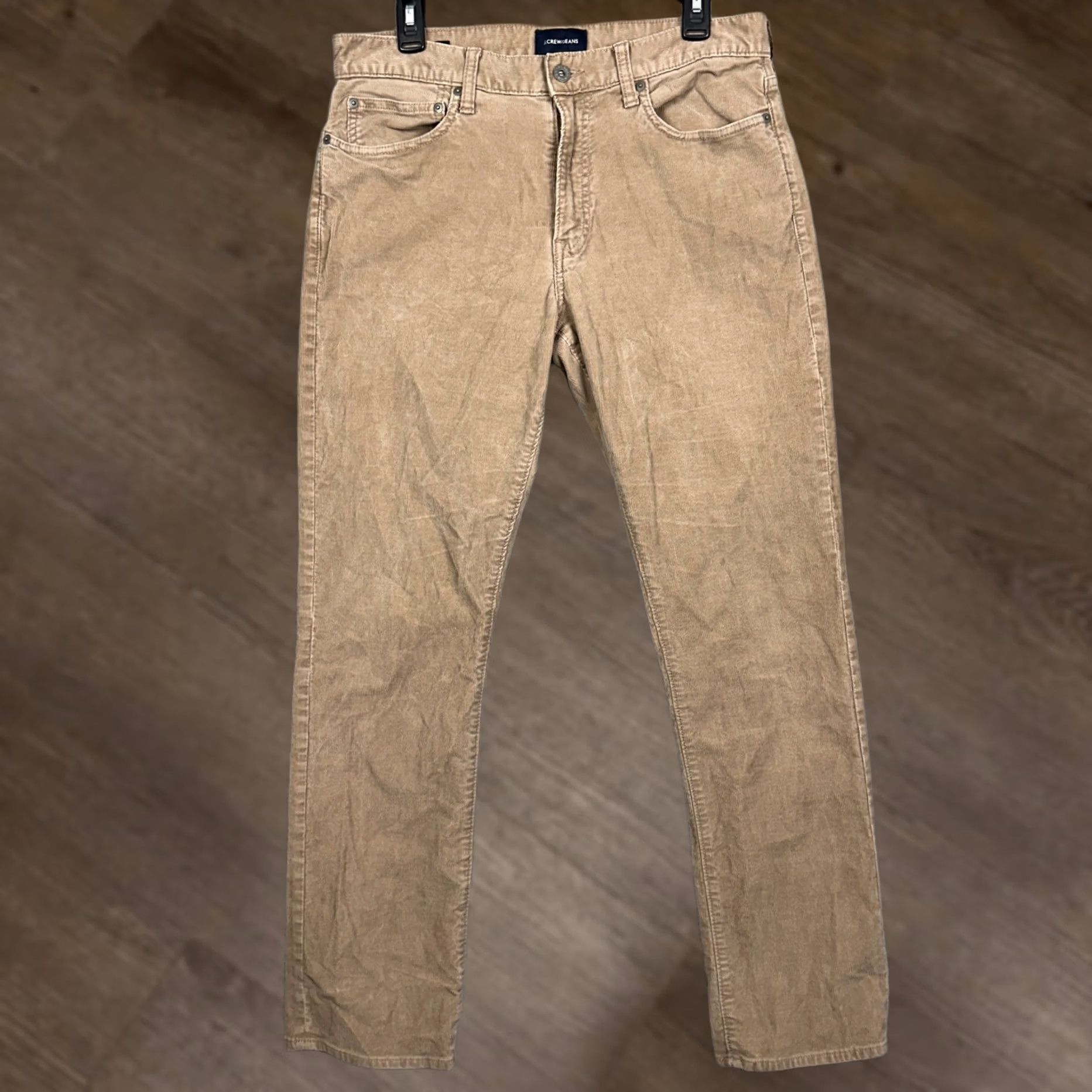 J.Crew J Crew Corduroy Pants Mens 32X32 Athletic Fit Stretch Tan 5 Pockets Size US 32 / EU 48 - 1 Thumbnail