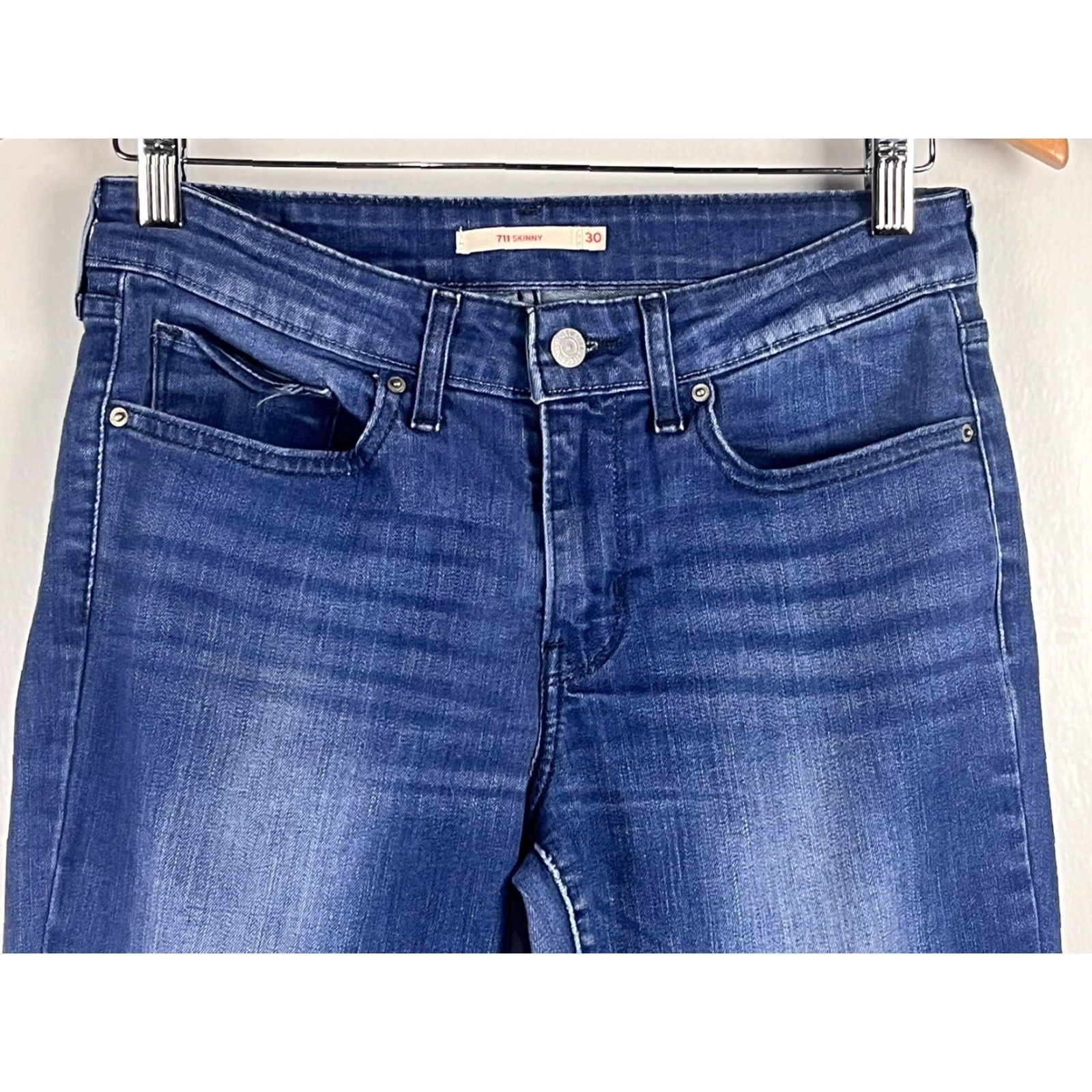 Levi's Levis 711 Skinny Jeans Sz 30 GUC Womens Jeans Levi's 711 Skinny Blue 30 Women Regular Dry? Size 30" / US 8 / IT 44 - 2 Thumbnail
