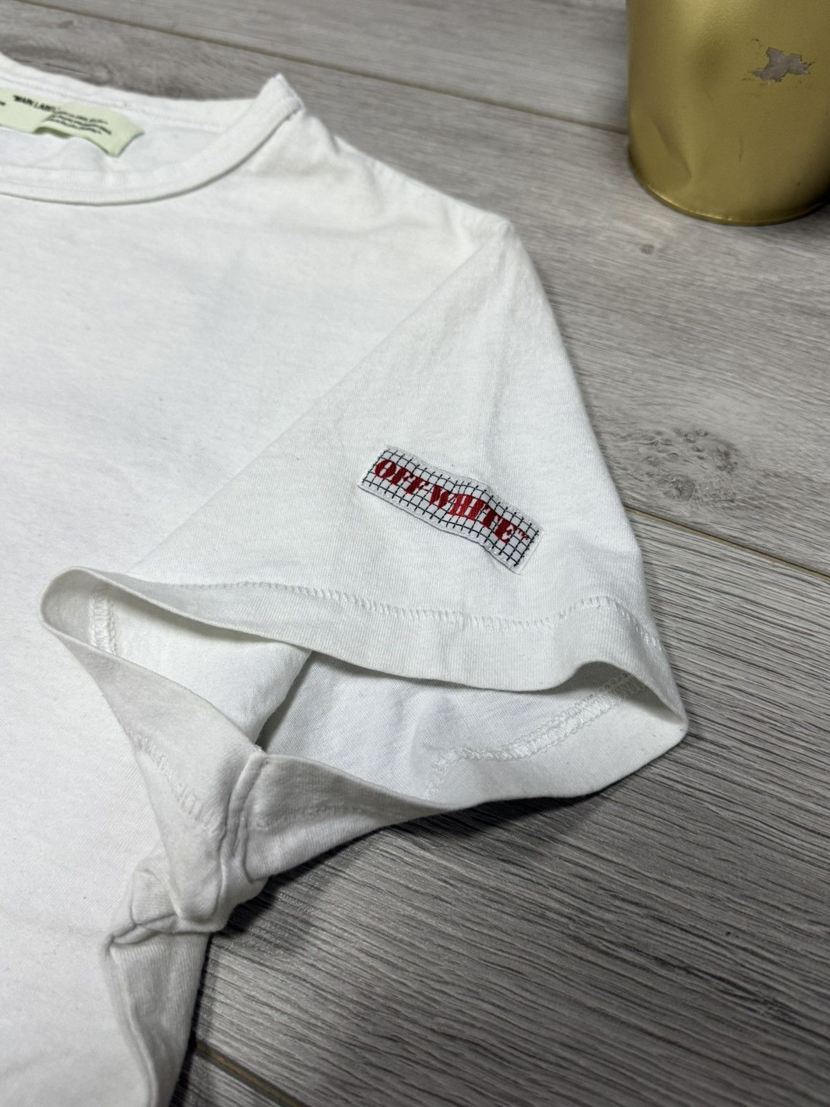 Off-White 🔥"Seeing Things" Off-White brushed tee Oversized Size US M / EU 48-50 / 2 - 11 Thumbnail