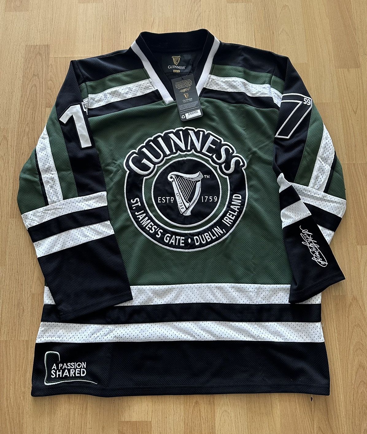 NHL GUINNESS x Hockey Jersey Brand New Grailed