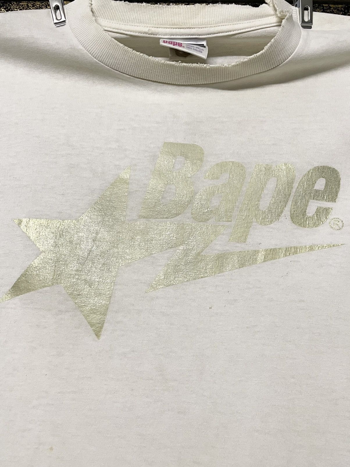 Bape Vintage Designer Bape Star Iconic Single Stitch Distressed Size US M / EU 48-50 / 2 - 7 Thumbnail