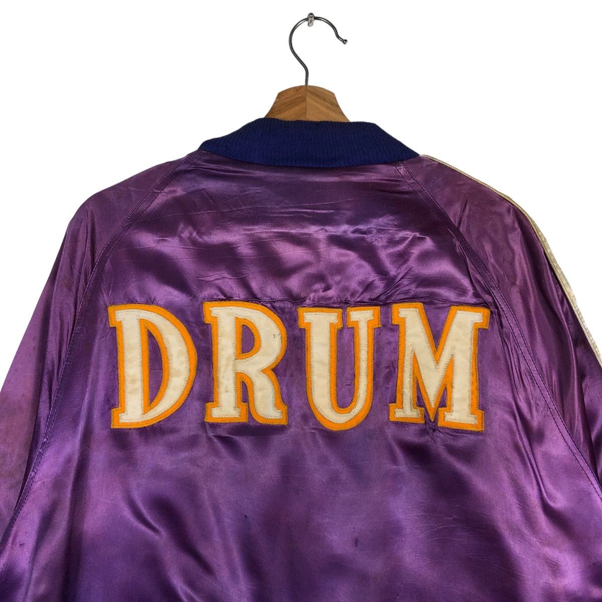 Japanese Brand 🔥90’s Rockbull Sukajan Jacket Satin Big Logo Made in USA Size US L / EU 52-54 / 3 - 8 Thumbnail