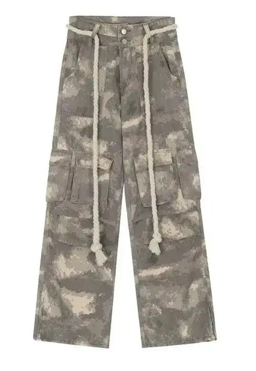 Designer Oversize Camouflage Cargo Pant Size US 30 / EU 46 - 4 Thumbnail