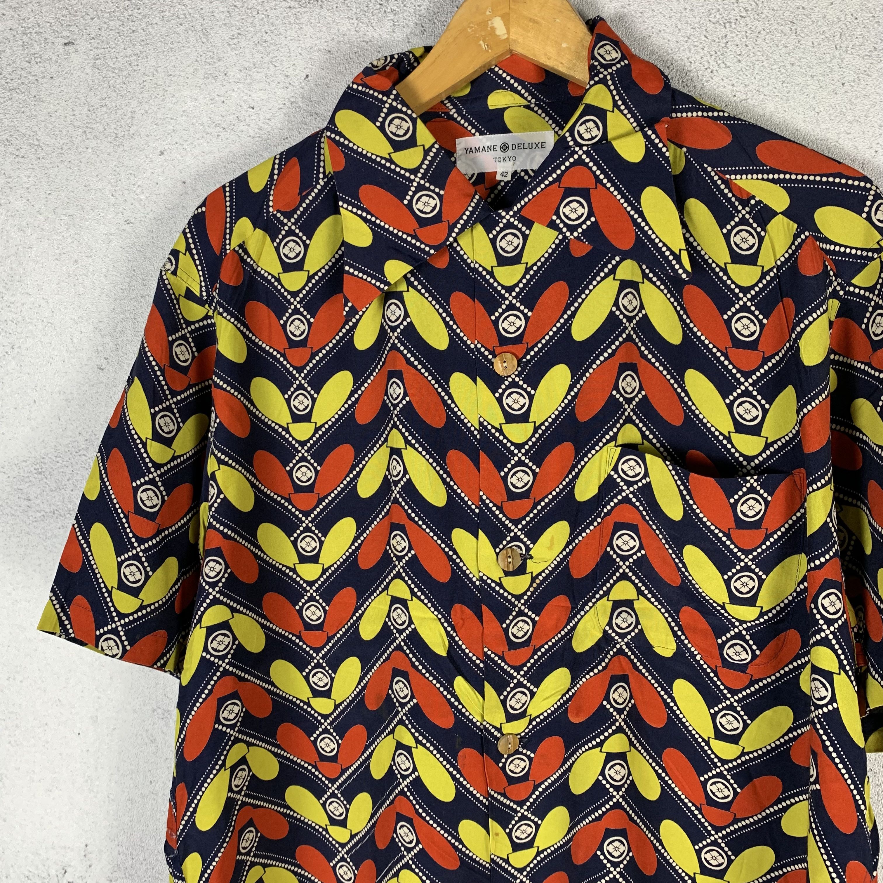 Evisu EVISU Yamane Deluxe Tokyo Printed Shirt Rayon Viscose Size US M / EU 48-50 / 2 - 3 Thumbnail