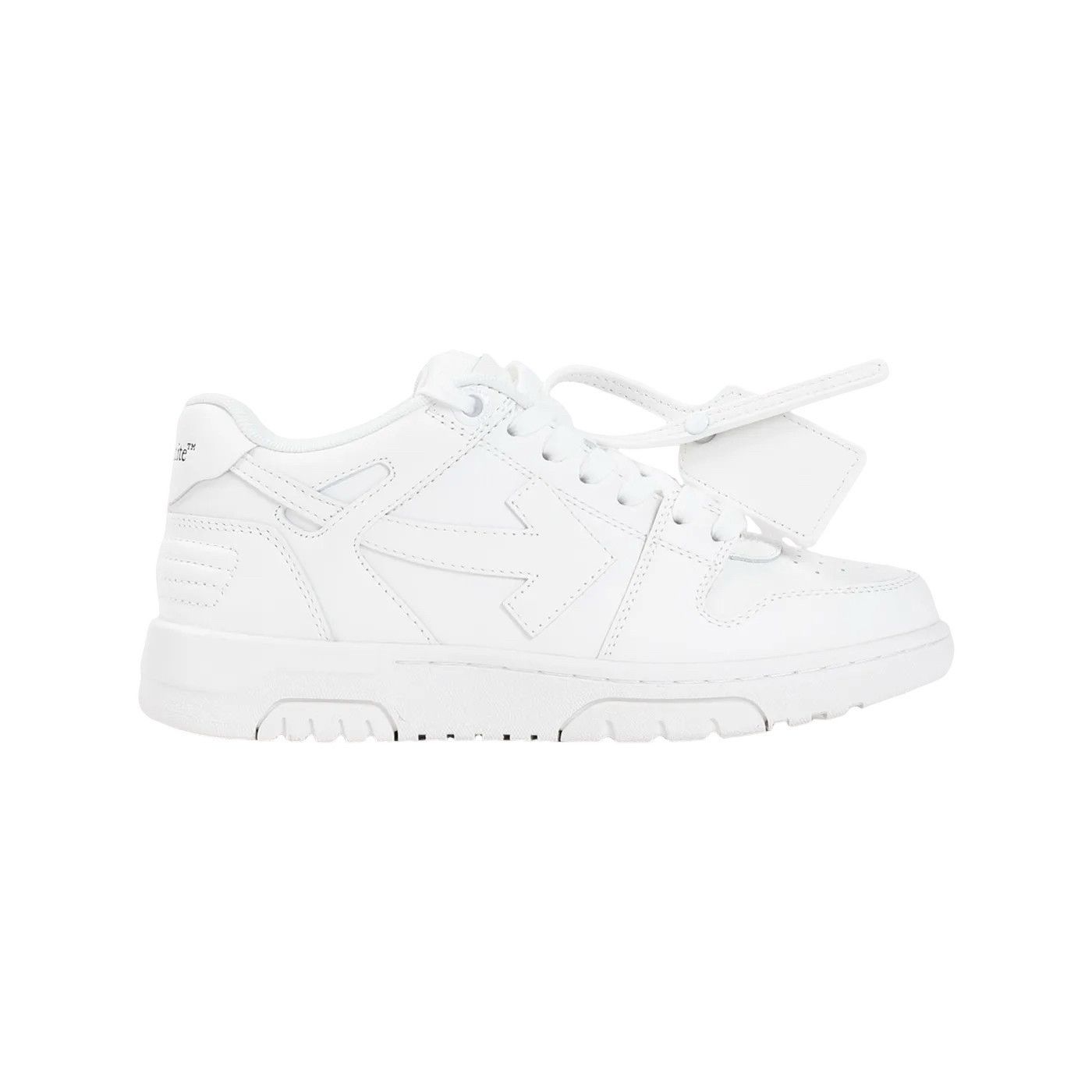 OFF-WHITE Out Of Office White Women's Leather Sneakers New &