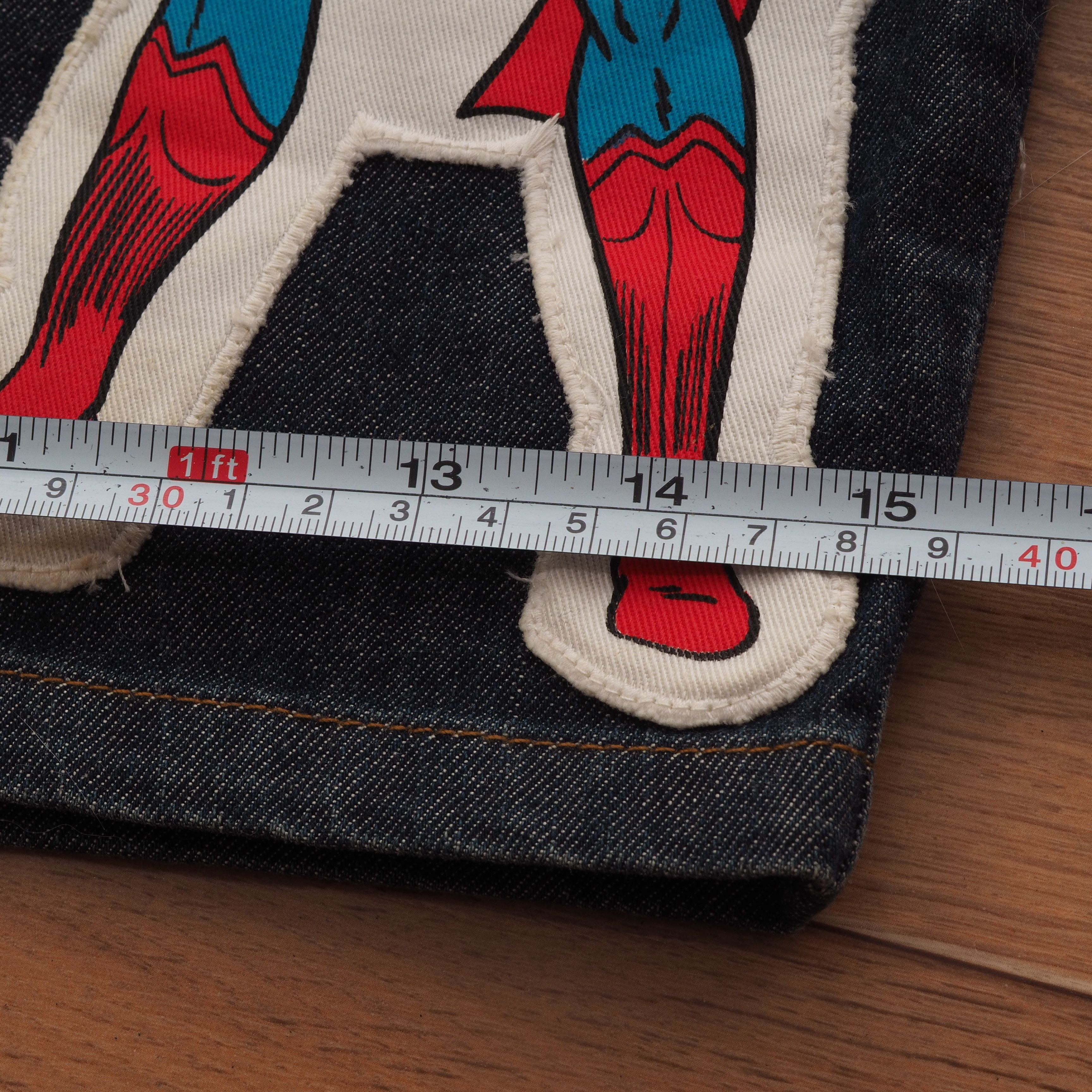 Dolce & Gabbana Dolce & Gabbana D&G Vintage Denim Superman Embroidered Skirt Size 28" / US 6 / IT 42 - 10 Thumbnail