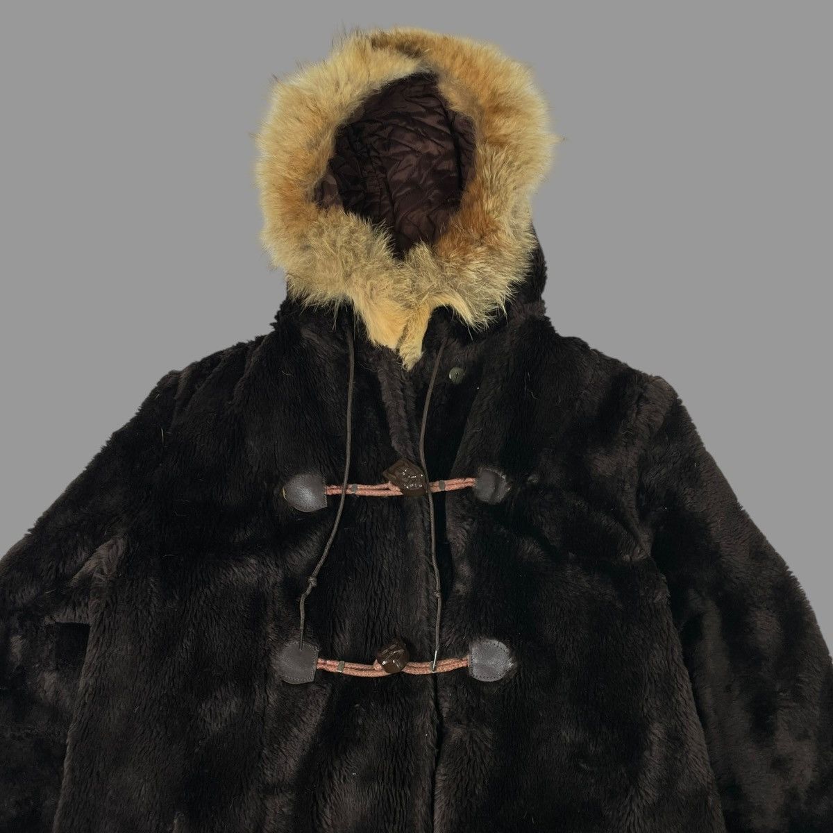 Vintage Vintage 1960s fur zip up jacket Size L / US 10 / IT 46 - 4 Thumbnail
