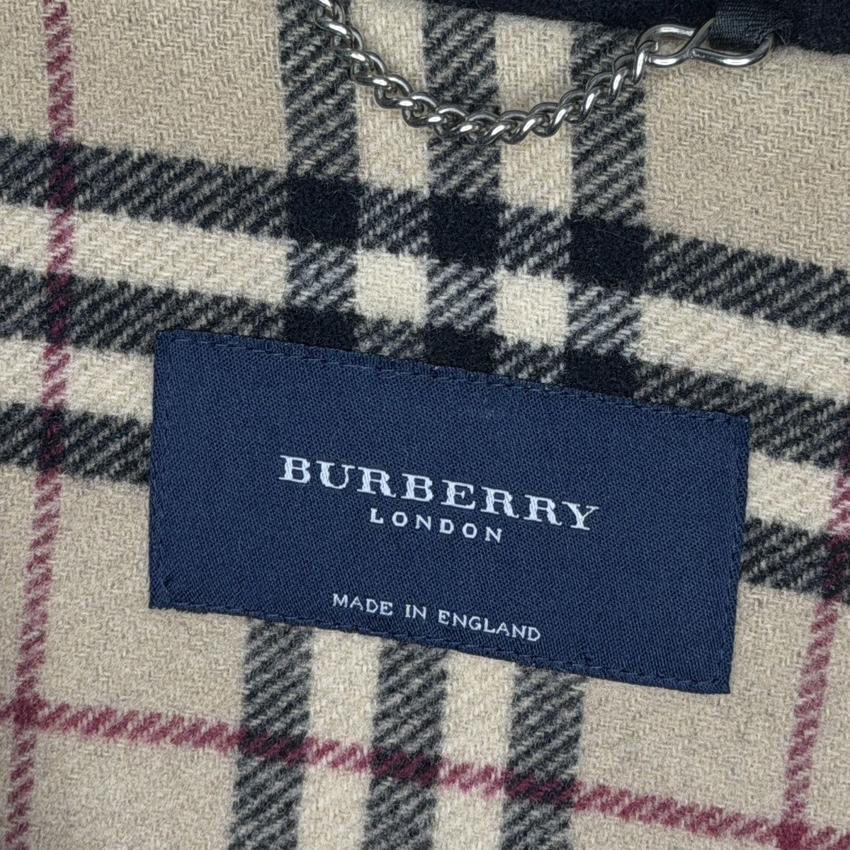 Burberry Burberry Duffle Black Wool Heavy Coat Nova Check Size US XL / EU 56 / 4 - 6 Thumbnail