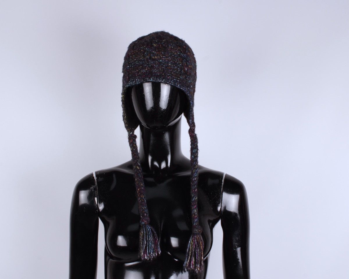Columbia COLUMBIA Tassel Beanie Hat Knit Fleece Polyeste Acrylic Wool Size ONE SIZE - 3 Thumbnail
