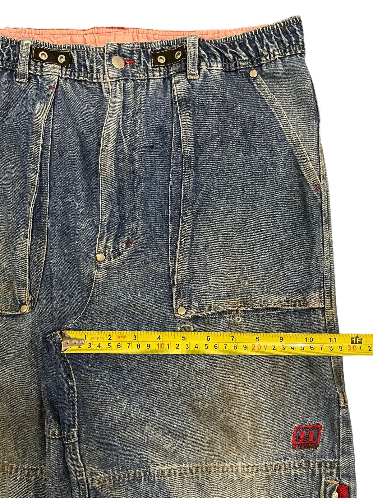 JNCO Vintage Japan Manchury Mud Wash Cargo Baggy Jeans Size US 34 / EU 50 - 17 Thumbnail