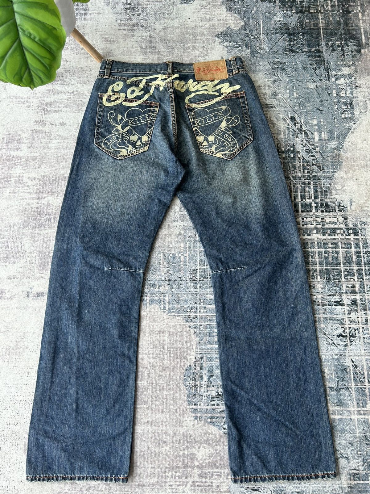 Ed Hardy KILLS LOVE Skull Logo Ed Hardy Jeans Size US 32 / EU 48 - 1 Thumbnail