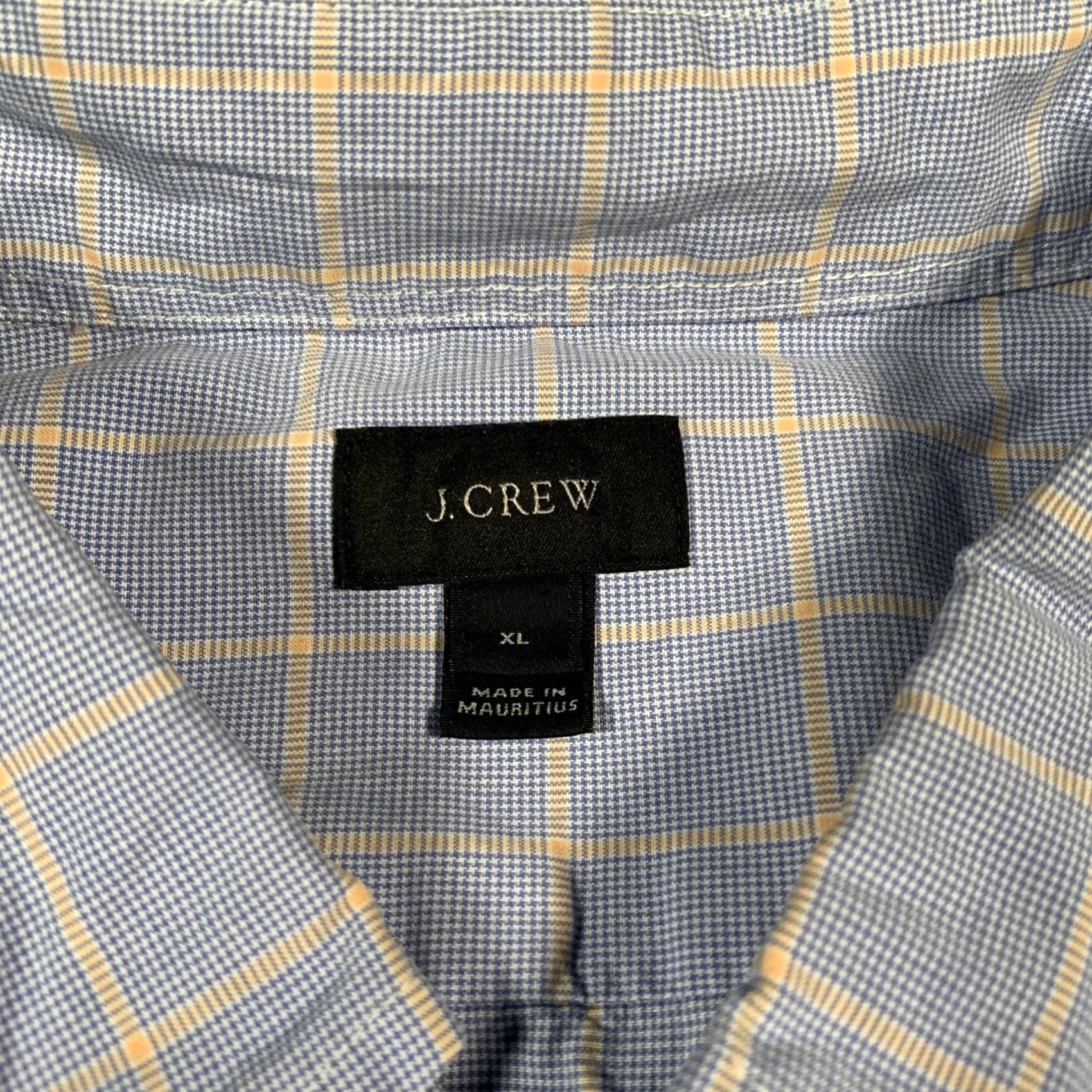 J.Crew VINTAGE? (No) J.CREW Shirt Mens XL Blue Yellow Windowpane Button-Down Long Sleeve Shirt Mens XL Blue Windowpane Check Button-Down Collar Size US XL / EU 56 / 4 - 5 Thumbnail