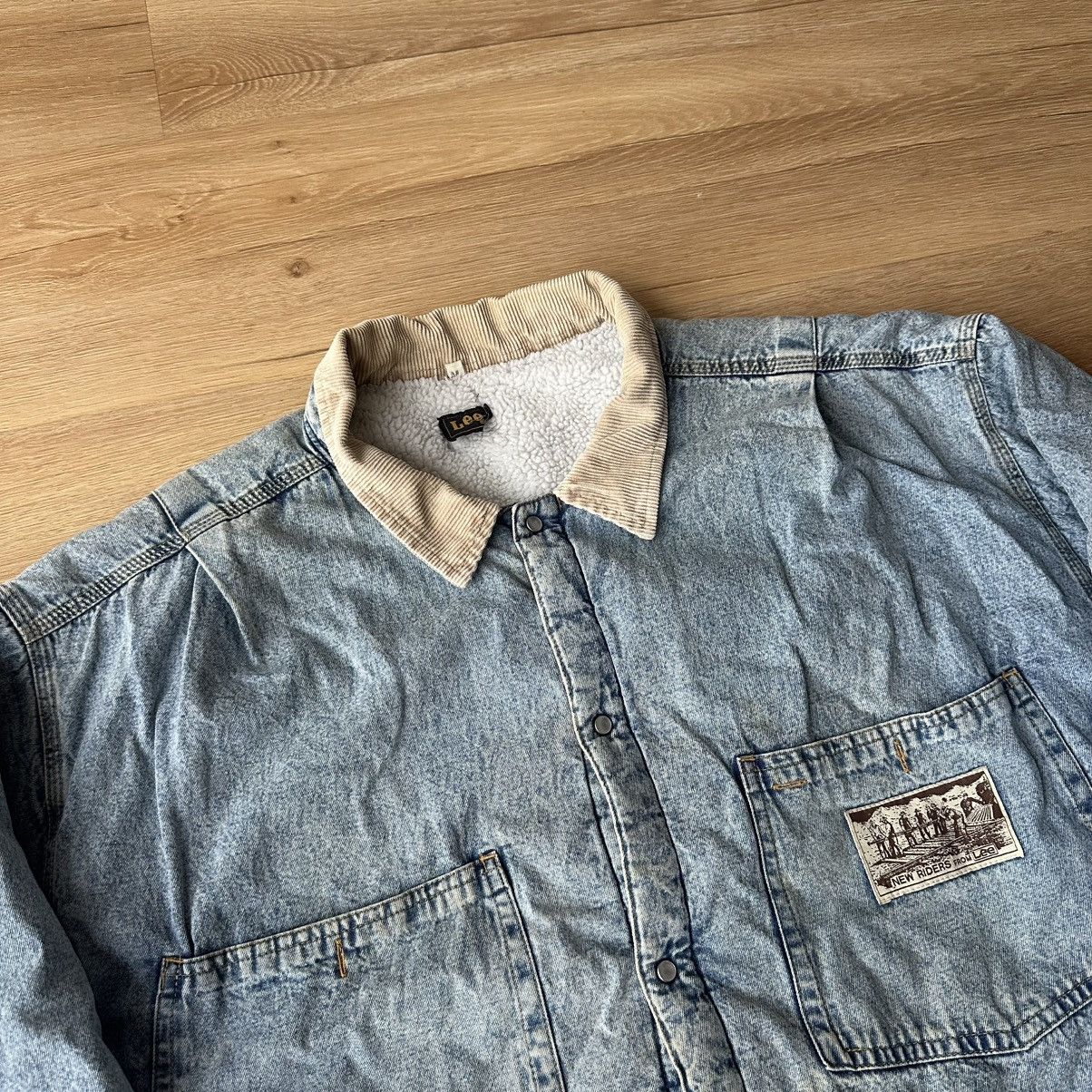 Lee Vintage Lee New Riders Denim Sherpa Jacket Collared Size US M / EU 48-50 / 2 - 6 Thumbnail