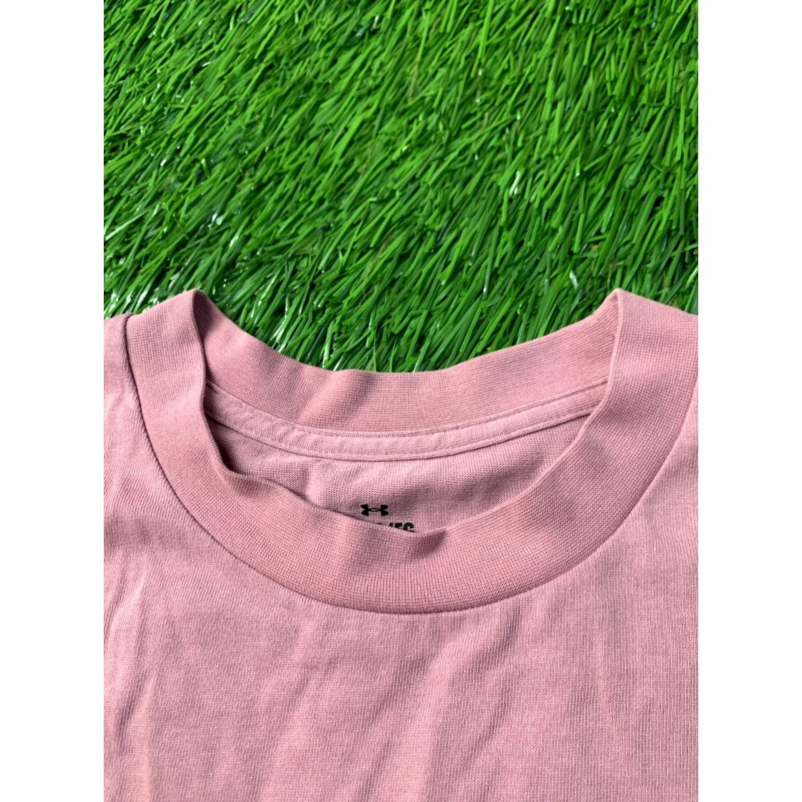 Under Armour Under Armour Shirt Women XL Pink T-Shirt Casual Short Sleeve Crew Neck Solid 2023 Regular Size XL Size XL / US 12-14 / IT 48-50 - 5 Thumbnail