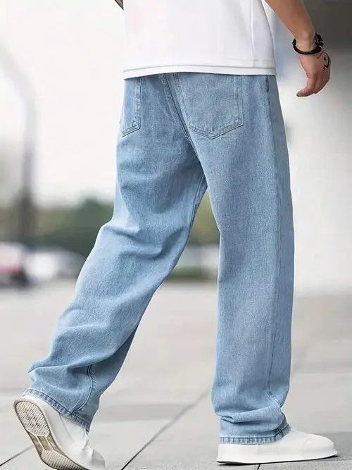 Jean SKATE casual straight light blue jeans Size US 36 / EU 52 - 1 Thumbnail
