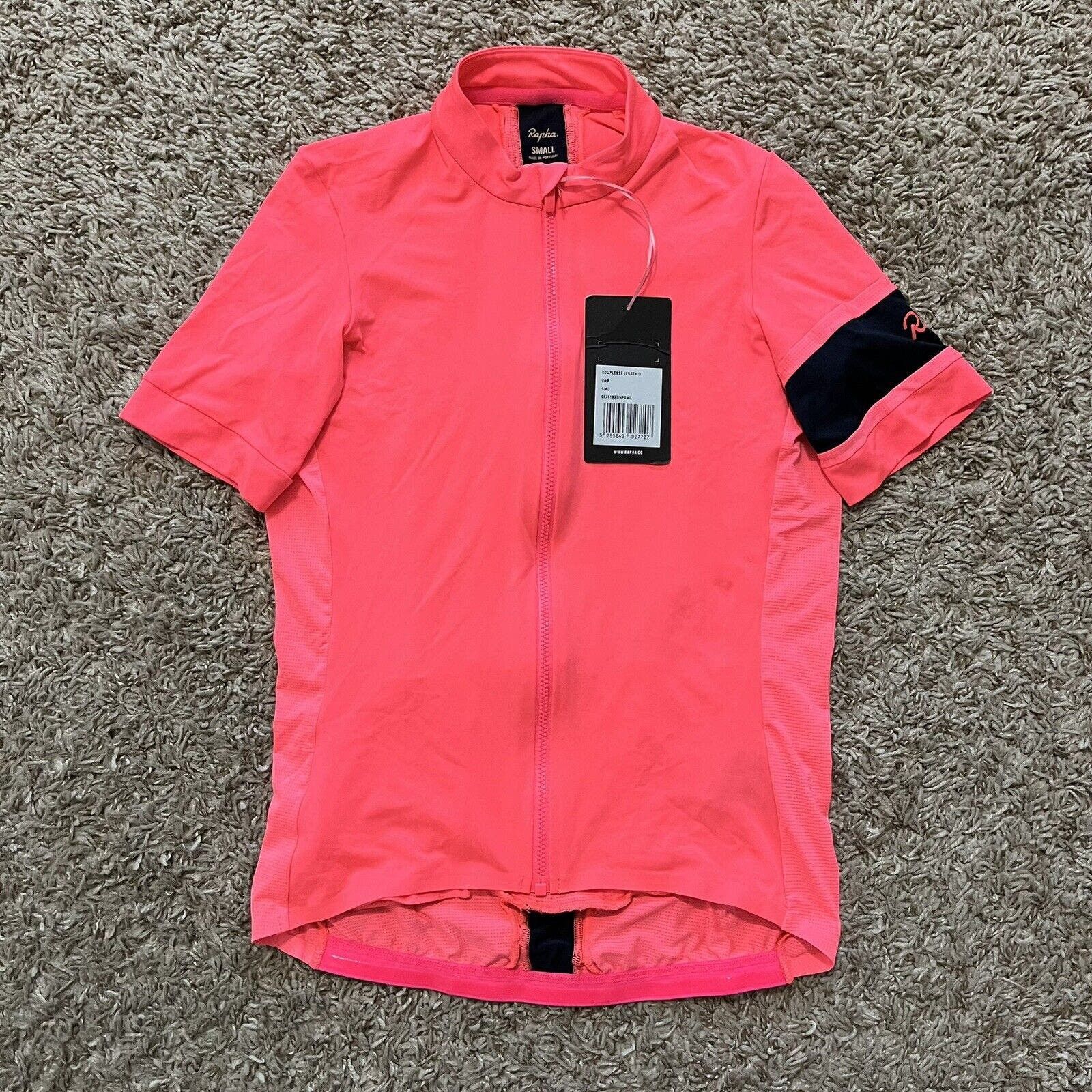 image of Deadstock x Rapha New Souplesse Ii Cycling Athletic Performance Jersey in Pink, Women's (Size Small