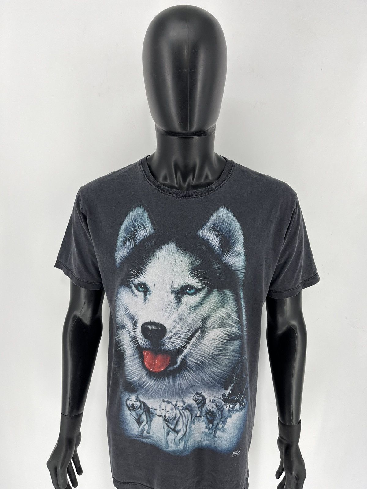 Band Tees Vintage 90s Wolf Face Boxy Fit Tee Toys Rock Size US L / EU 52-54 / 3 - 5 Thumbnail